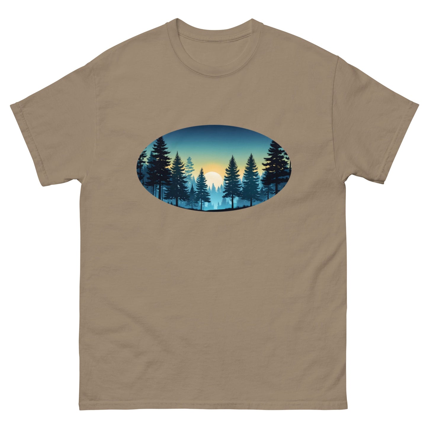 Oval Sunset Forest Men's Classic Tee - Men's Shirts - Discovery Co.