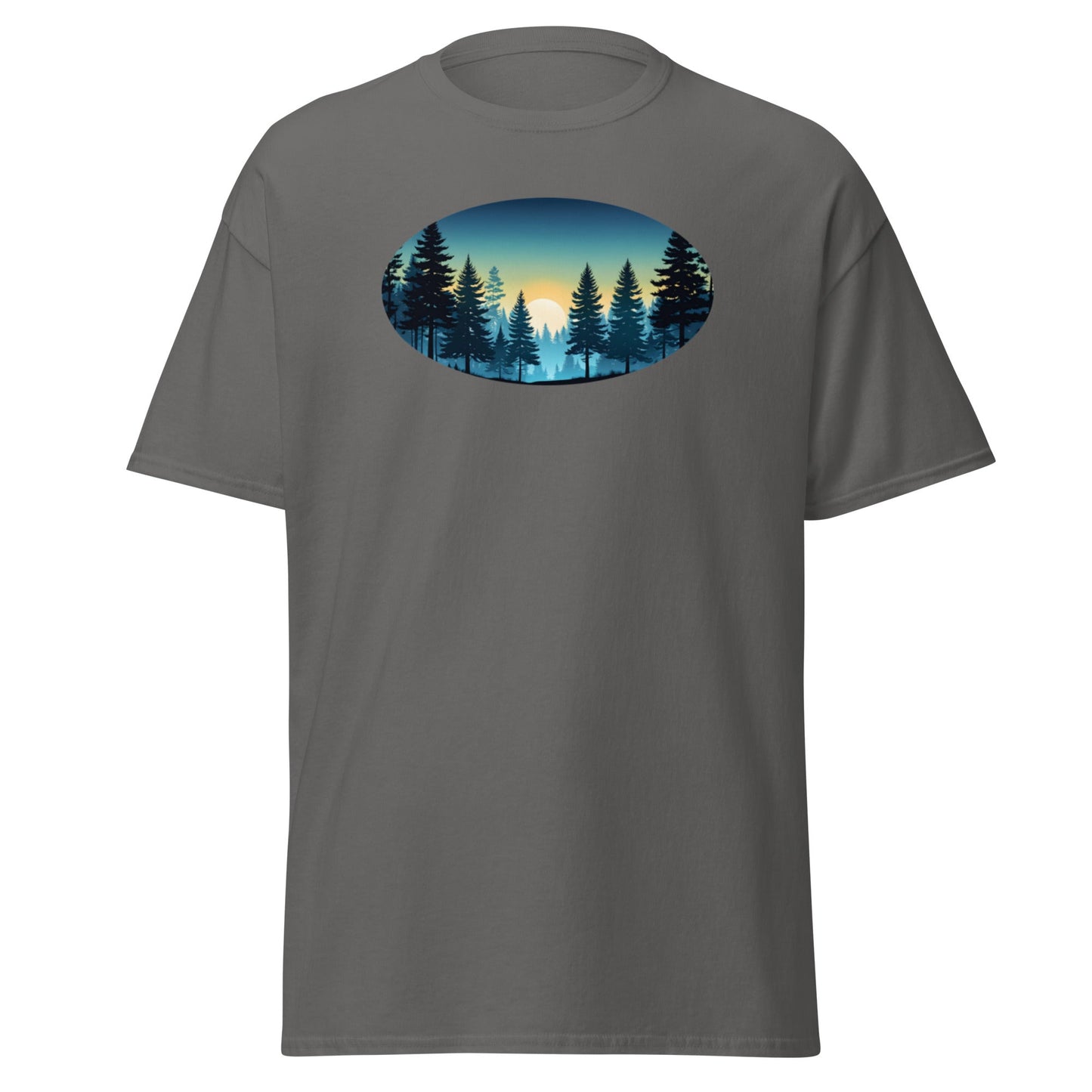Oval Sunset Forest Men's (Unisex) Classic Tee - Men's Shirts - Discovery Co.