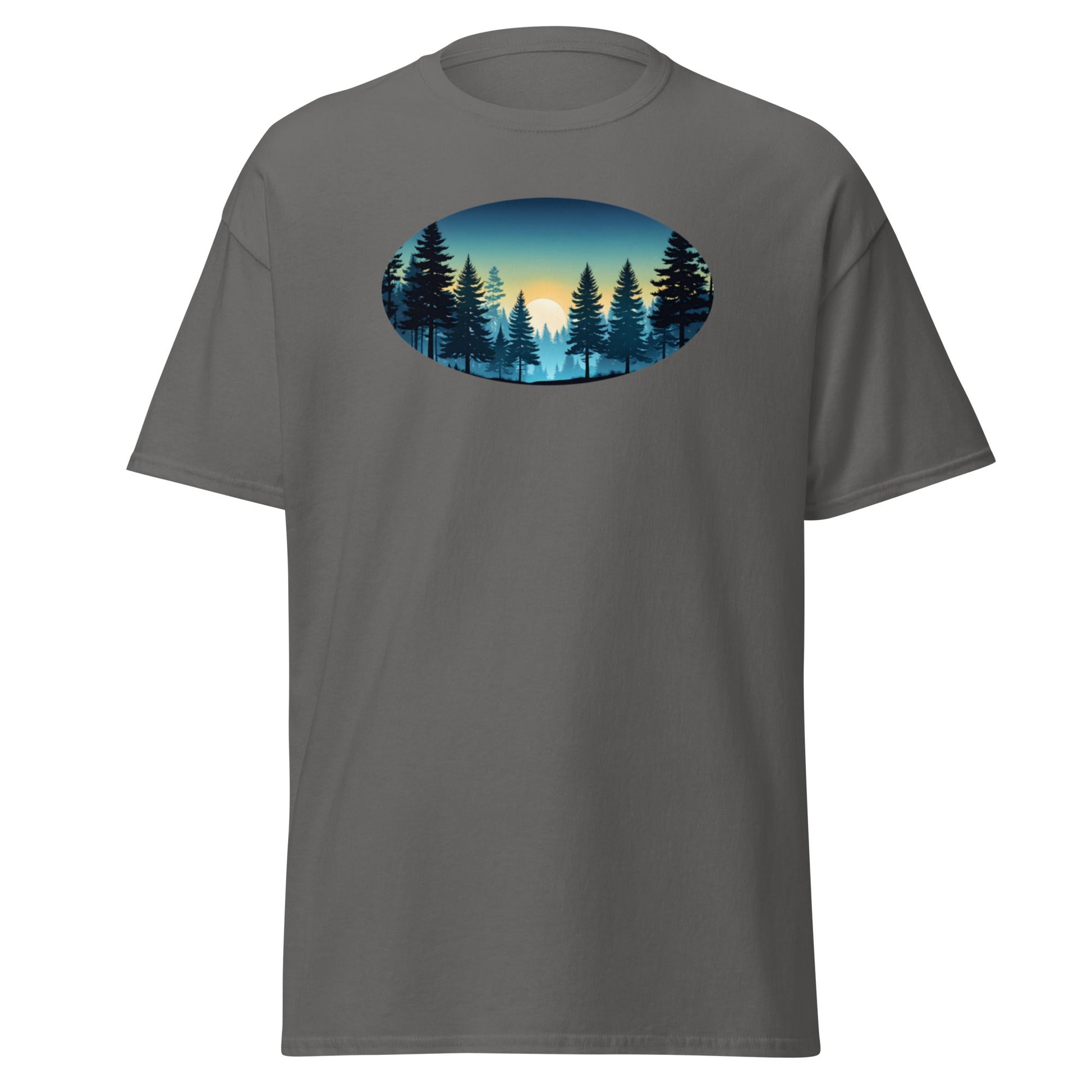Oval Sunset Forest Men's (Unisex) Classic Tee - Men's Shirts - Discovery Co.