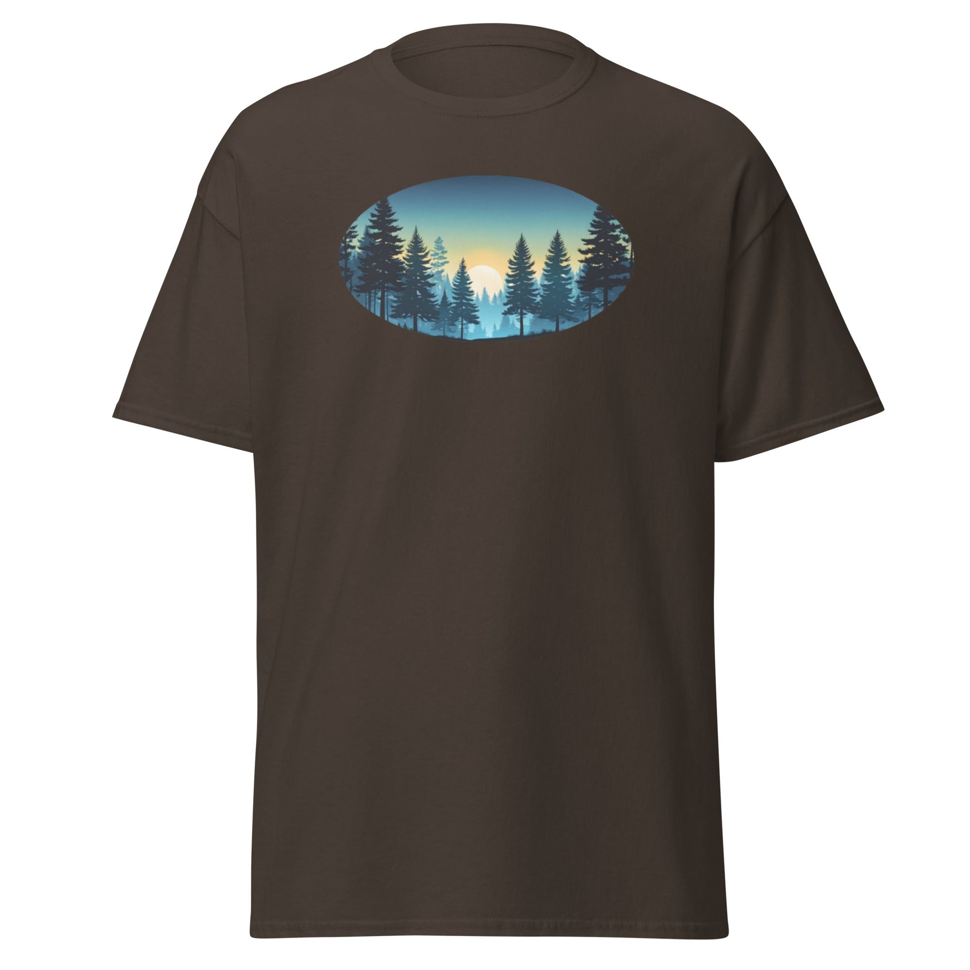 Oval Sunset Forest Men's (Unisex) Classic Tee - Men's Shirts - Discovery Co.