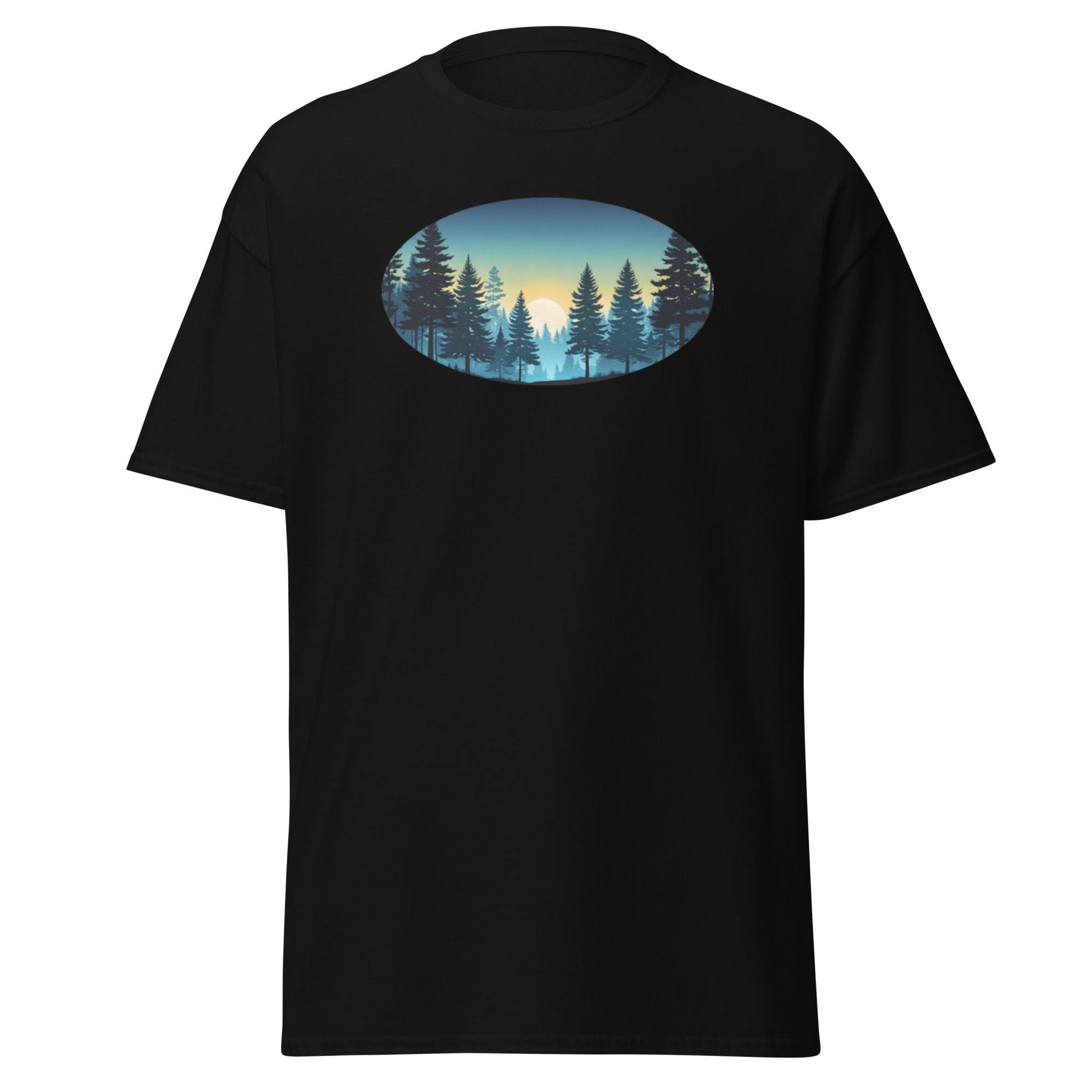 Oval Sunset Forest Men's (Unisex) Classic Tee - Men's Shirts - Discovery Co.