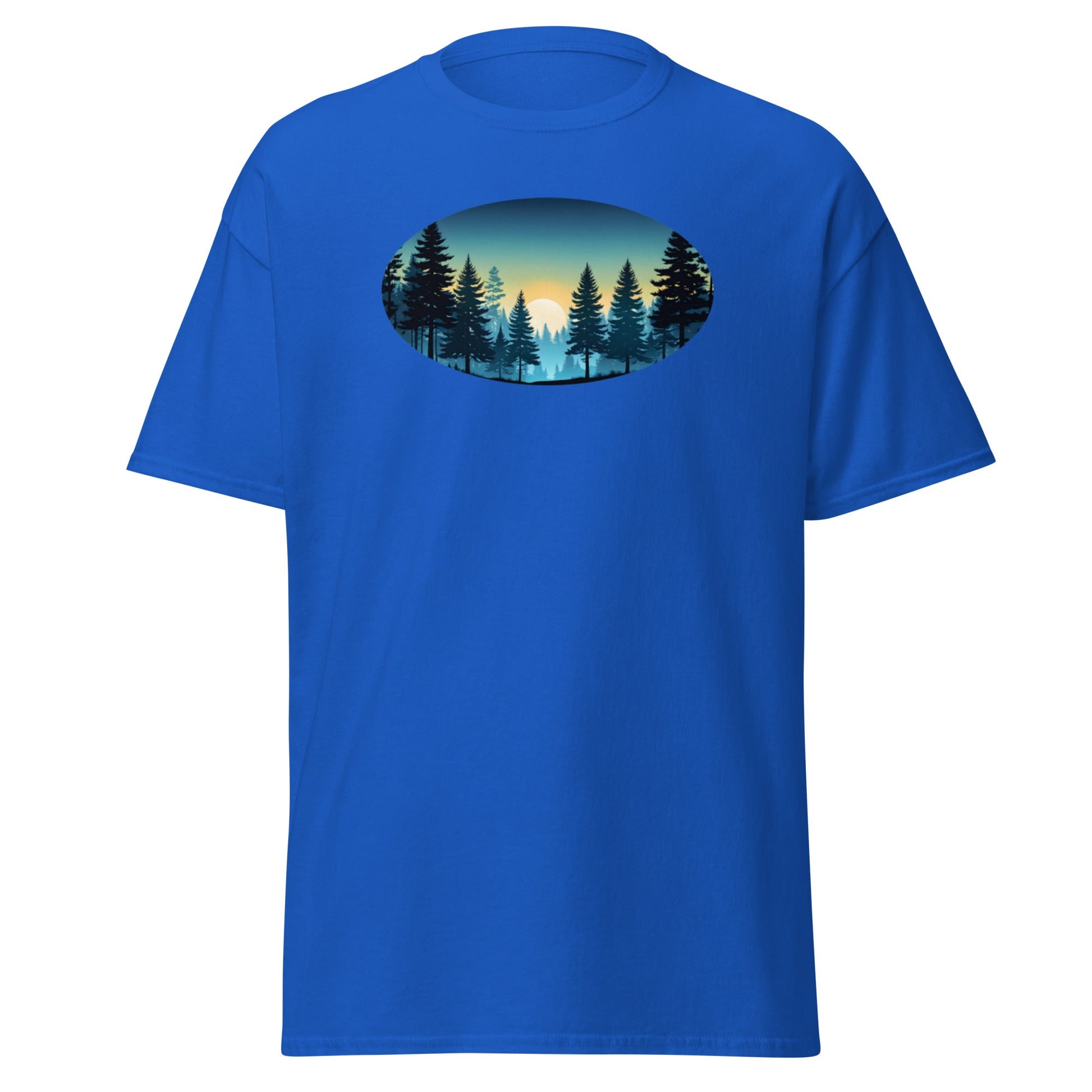 Oval Sunset Forest Men's (Unisex) Classic Tee - Men's Shirts - Discovery Co.