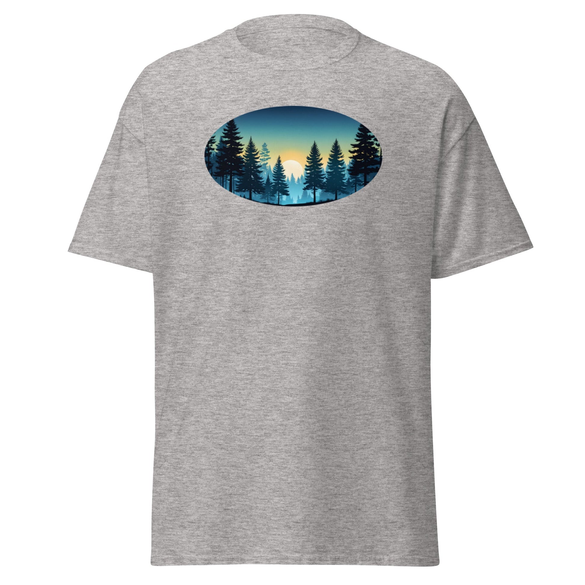 Oval Sunset Forest Men's (Unisex) Classic Tee - Men's Shirts - Discovery Co.