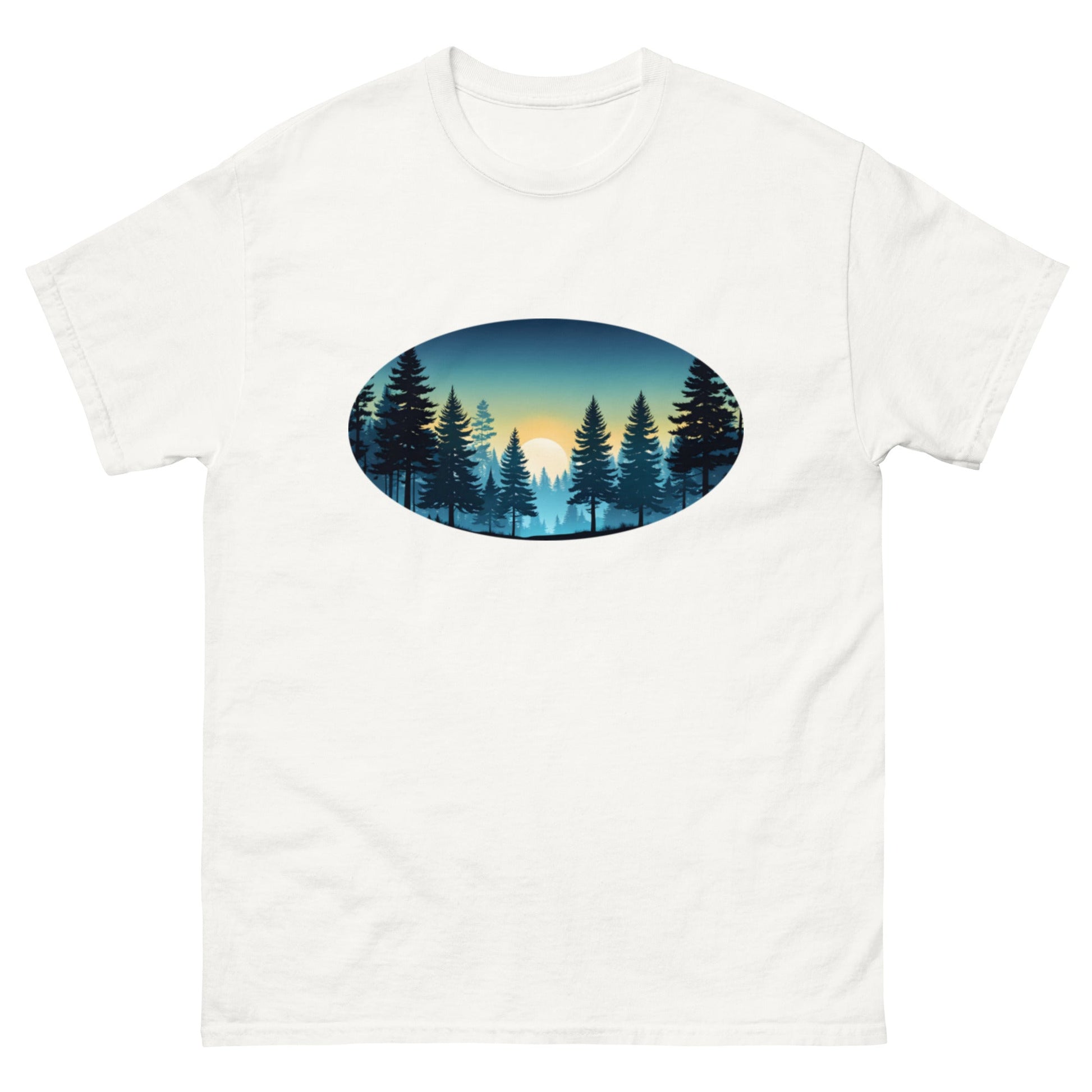 Oval Sunset Forest Women's Classic Tee - Women's Shirts - Discovery Co.