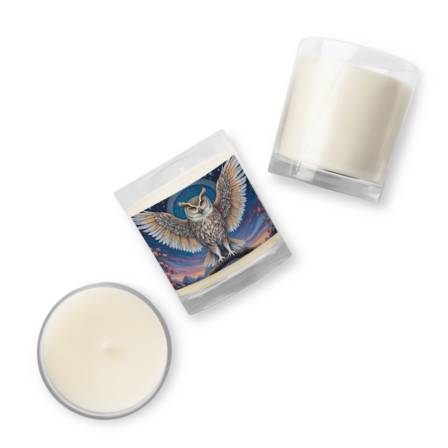 Owl Glass Jar Soy Wax Candle - Candles - Discovery Co.