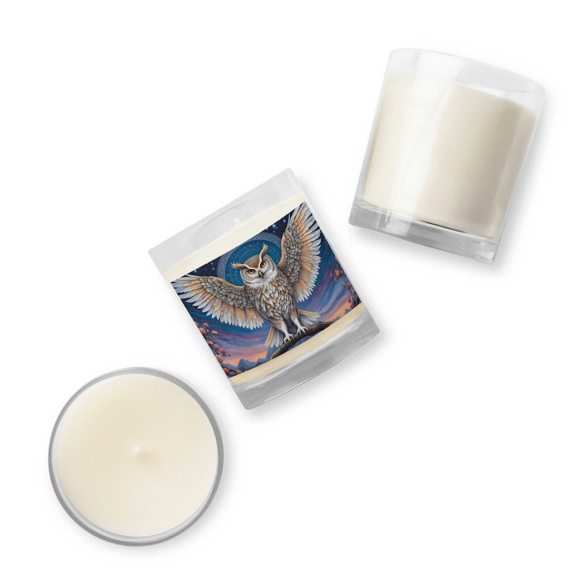 Owl Glass Jar Soy Wax Candle - Candles - Discovery Co.