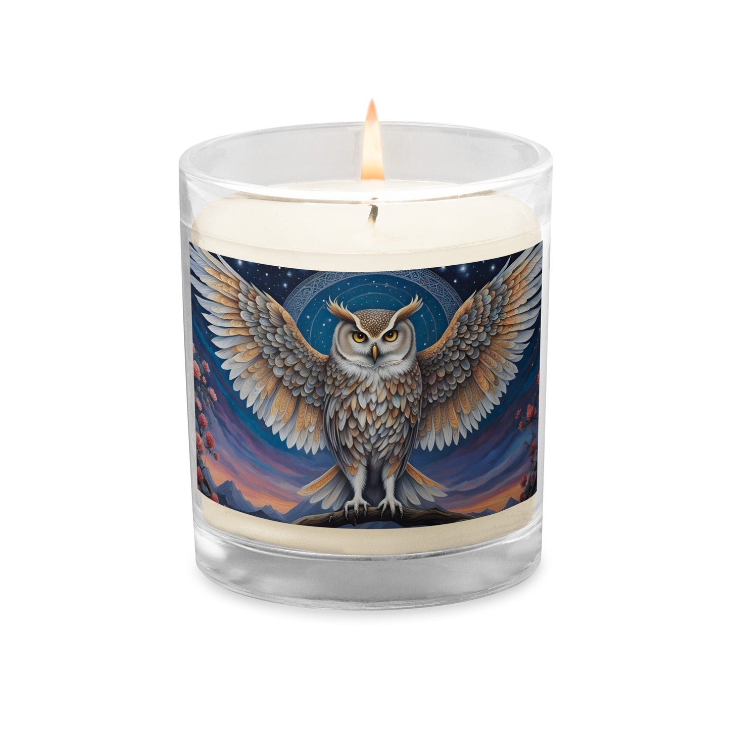Owl Glass Jar Soy Wax Candle - Candles - Discovery Co.