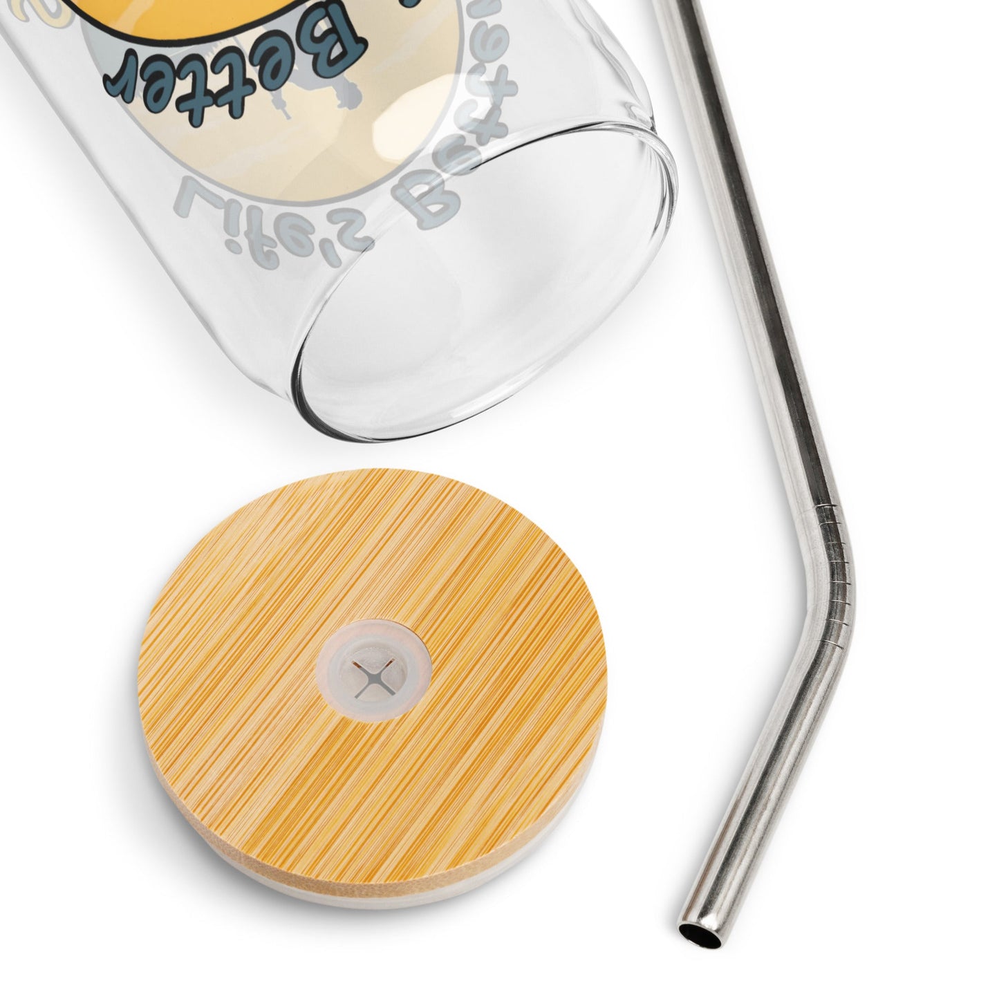 Paddle Boarding "Life's Better Standing Up" Can - Shaped Glass - Can - Shaped Glass - Discovery Co.