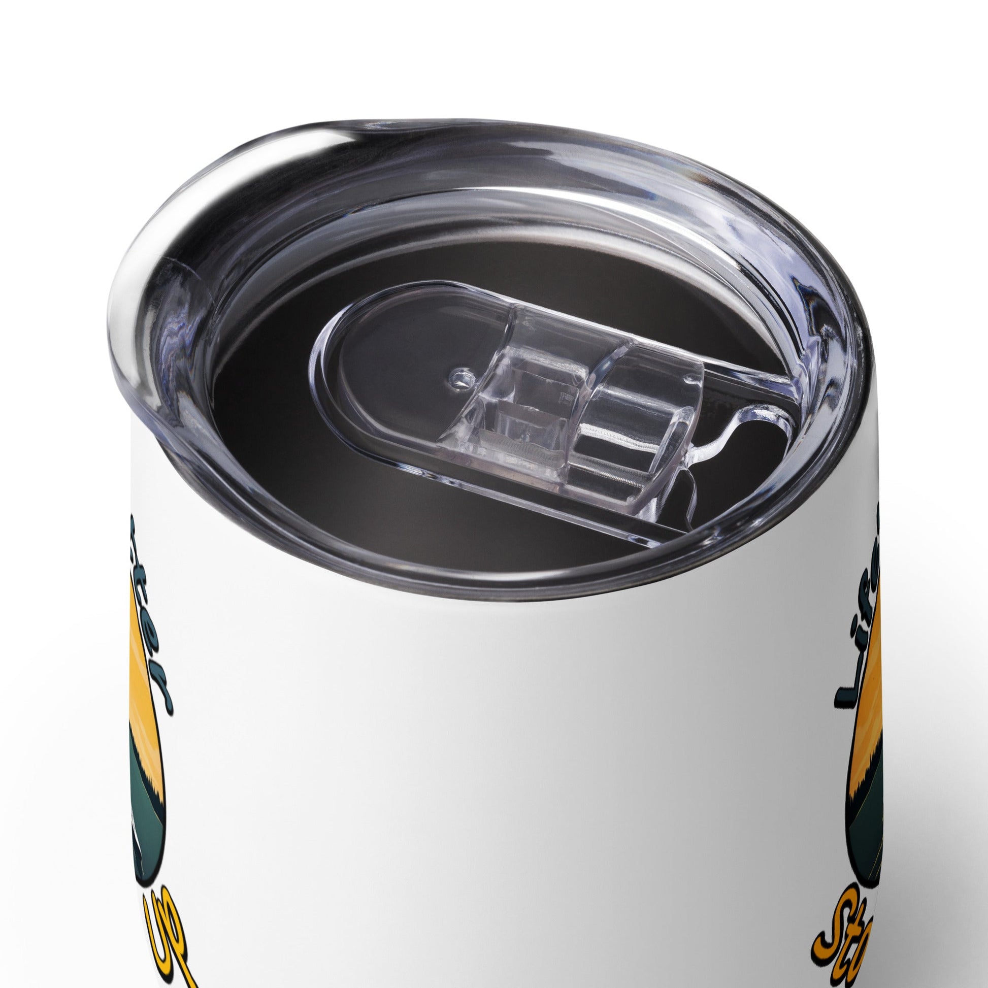 Paddle Boarding "Life's Better Standing Up" Stainless Steel Wine Tumbler - Steel Tumbler - Discovery Co.