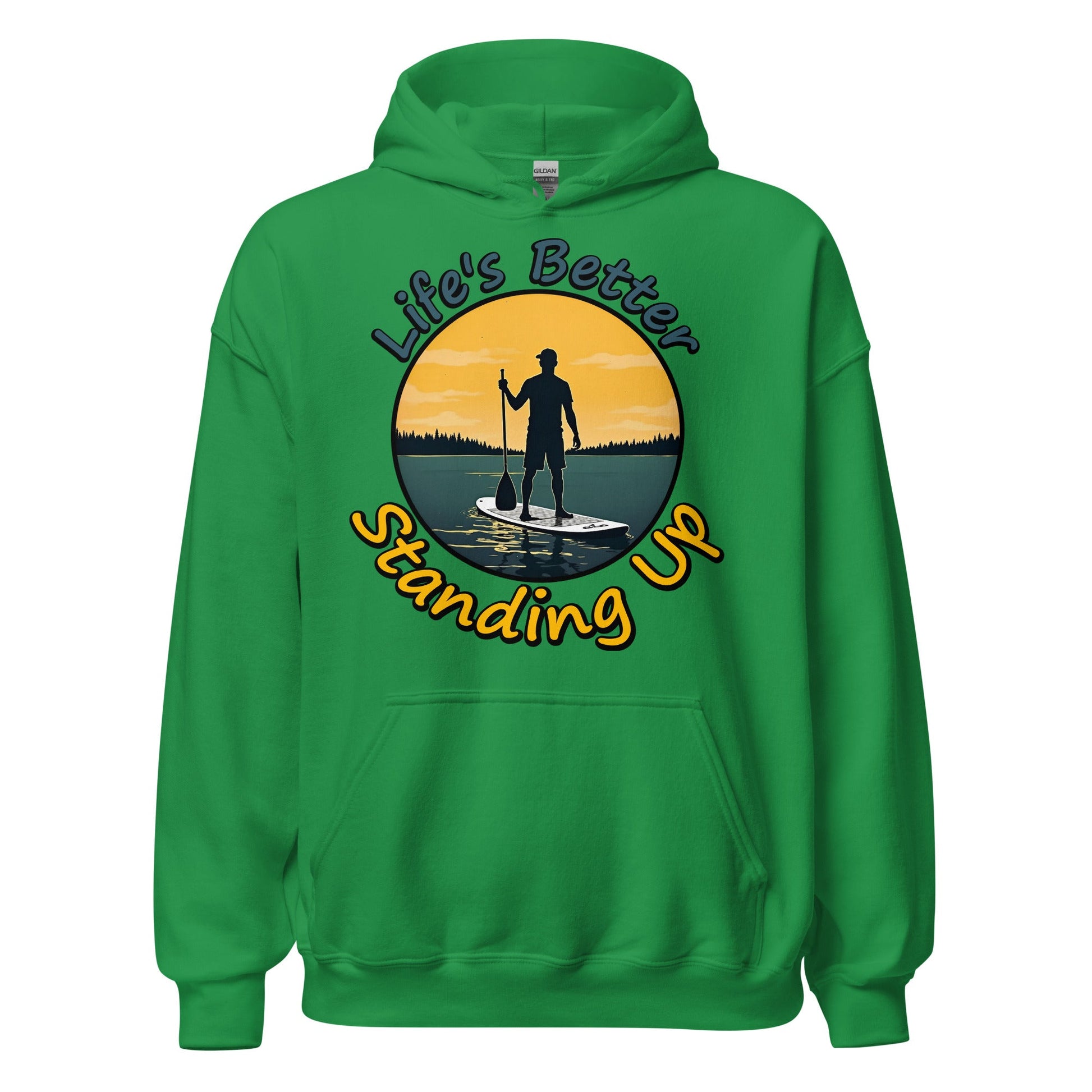 Paddle Boarding "Life's Better Standing Up" Women's (Unisex) Heavy Blend Hoodie - Hoodies - Discovery Co.