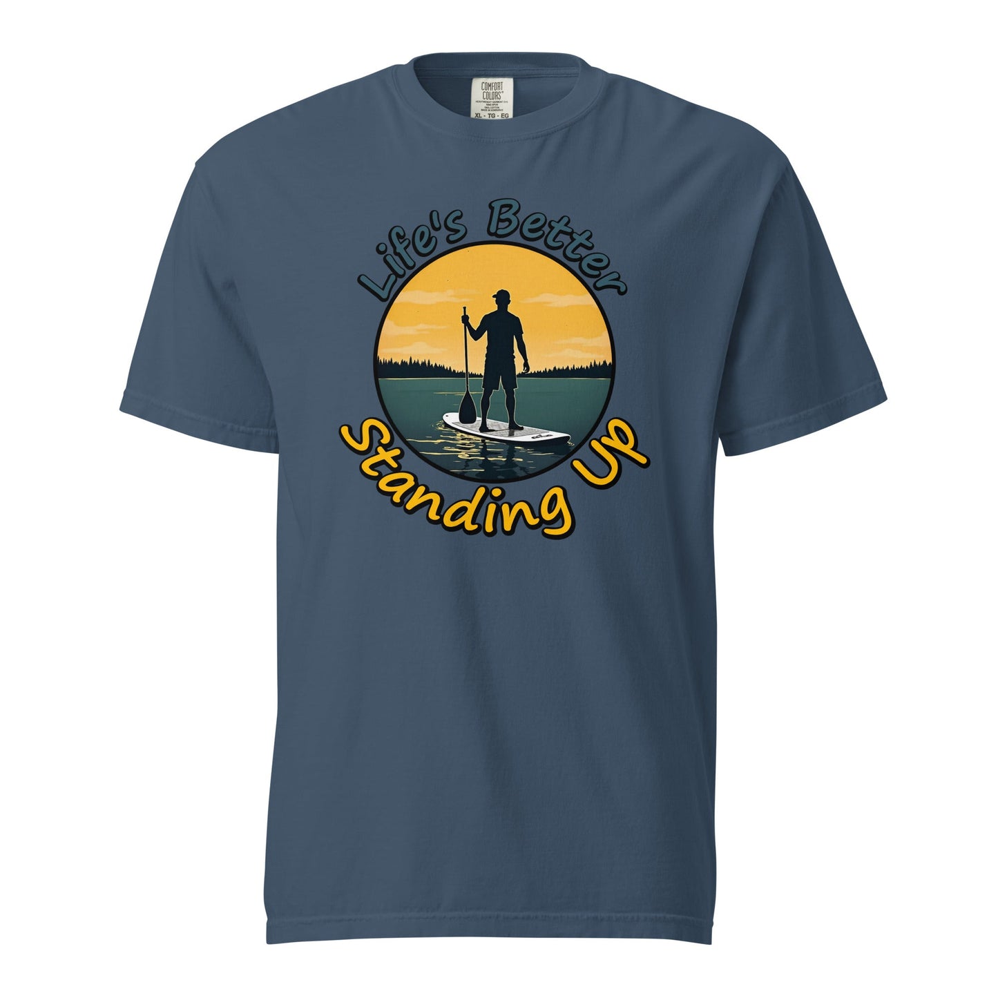 Paddle Boarding "Life's Better Standing Up" Women's (Unisex) Premium Tee - Women's Shirts - Discovery Co.