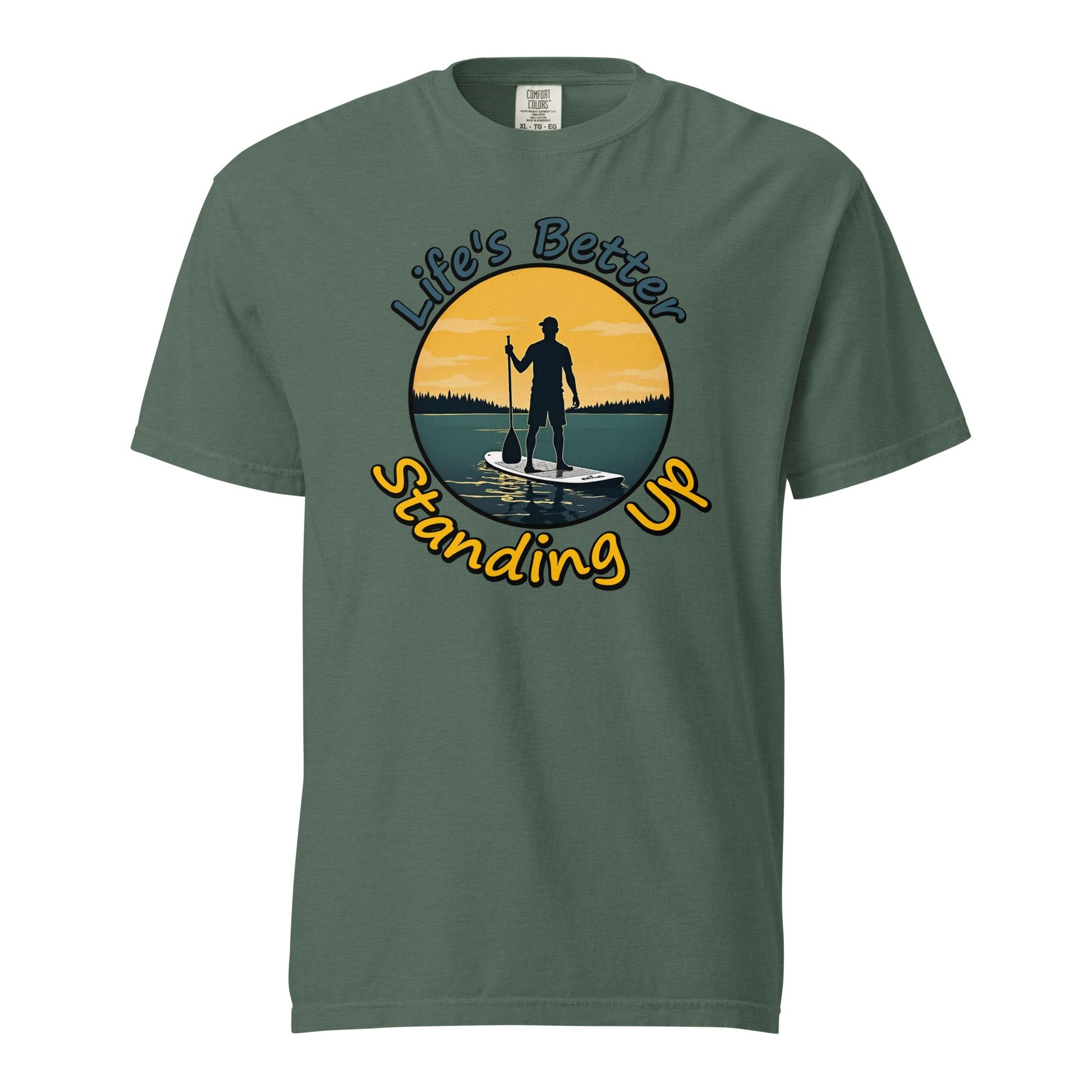Paddle Boarding "Life's Better Standing Up" Women's (Unisex) Premium Tee - Women's Shirts - Discovery Co.