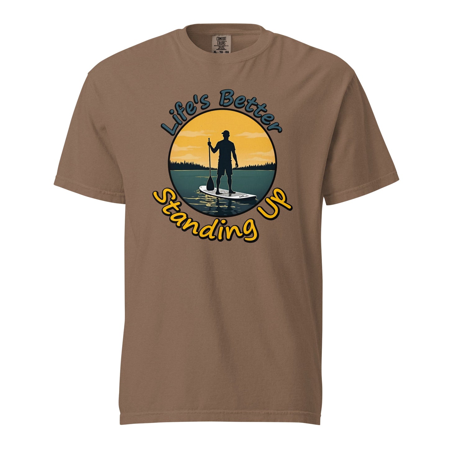Paddle Boarding "Life's Better Standing Up" Women's (Unisex) Premium Tee - Women's Shirts - Discovery Co.