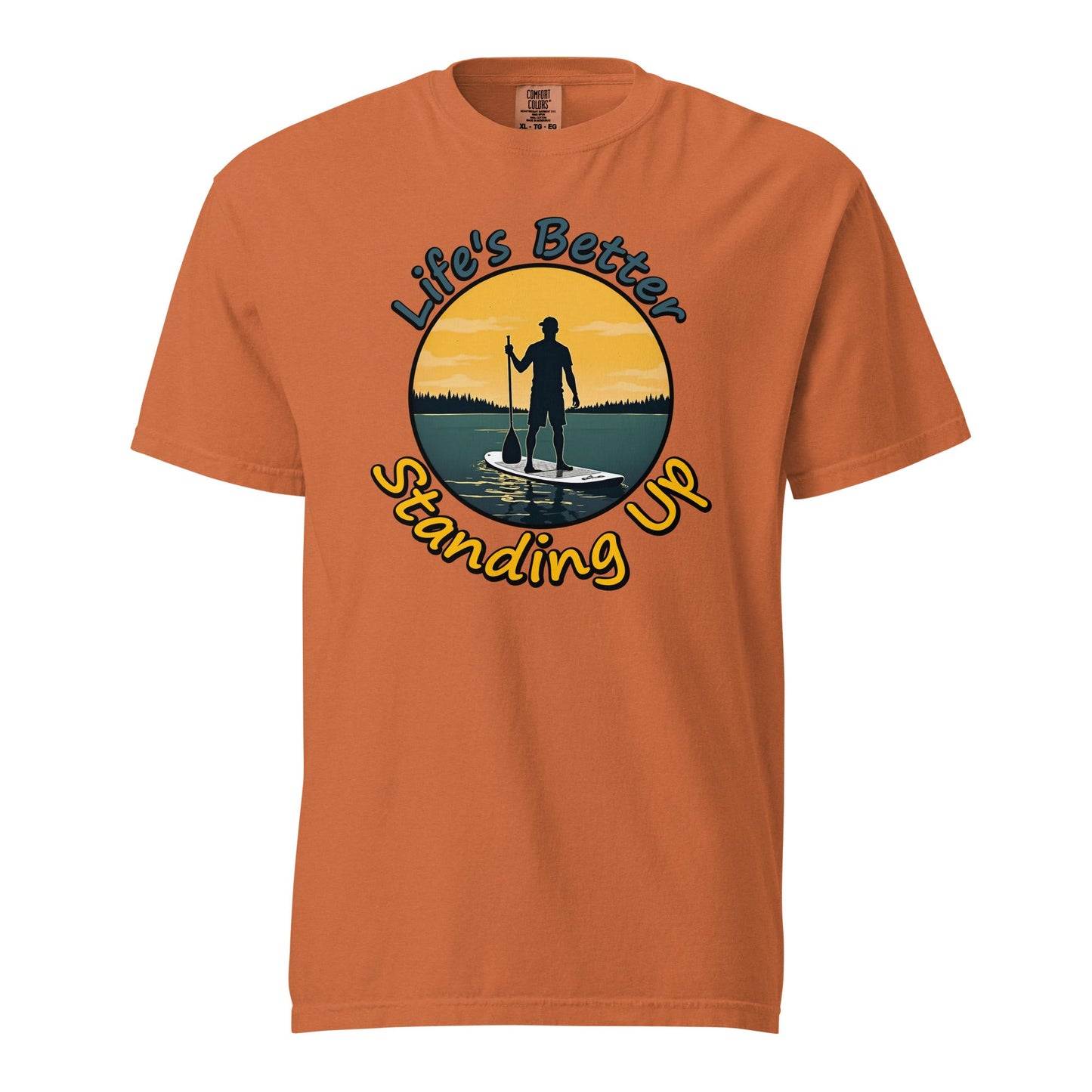 Paddle Boarding "Life's Better Standing Up" Women's (Unisex) Premium Tee - Women's Shirts - Discovery Co.