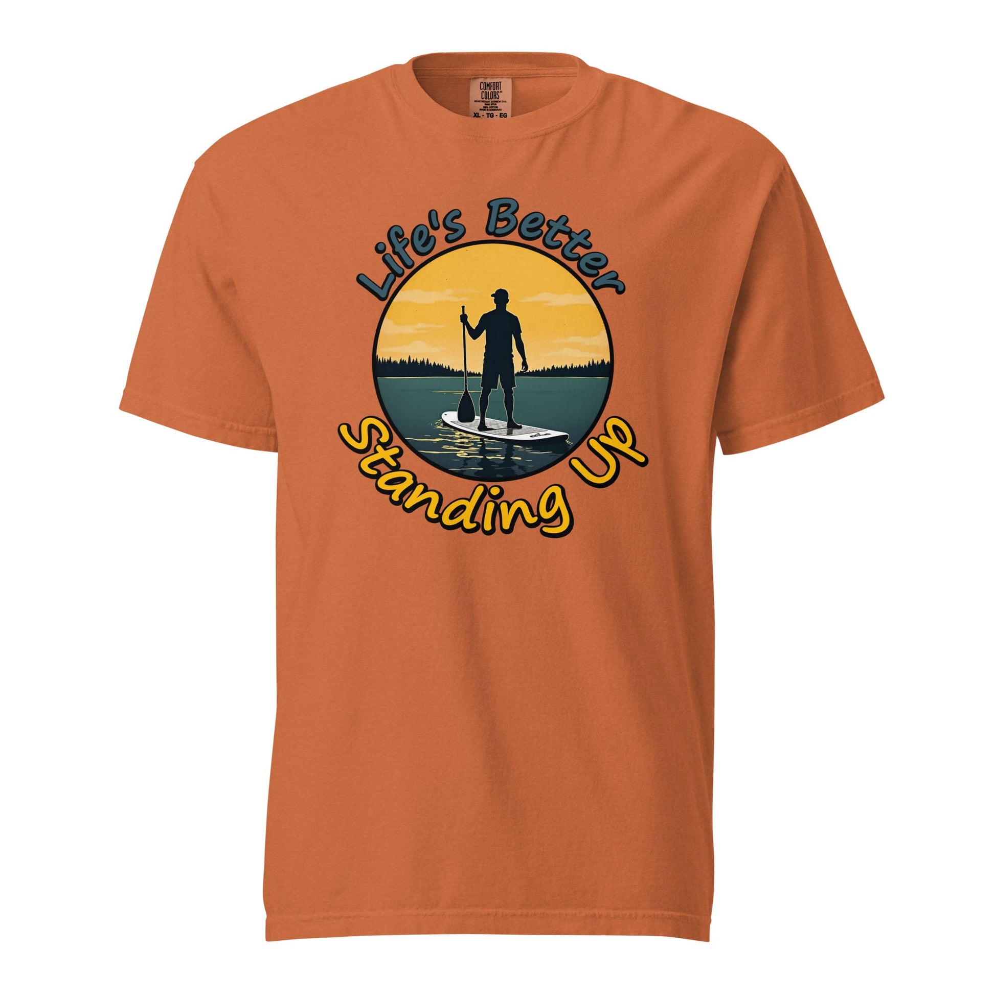 Paddle Boarding "Life's Better Standing Up" Women's (Unisex) Premium Tee - Women's Shirts - Discovery Co.