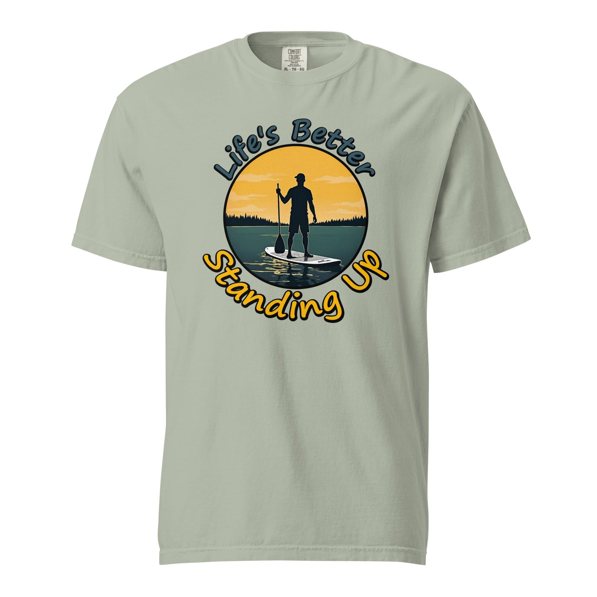 Paddle Boarding "Life's Better Standing Up" Women's (Unisex) Premium Tee - Women's Shirts - Discovery Co.