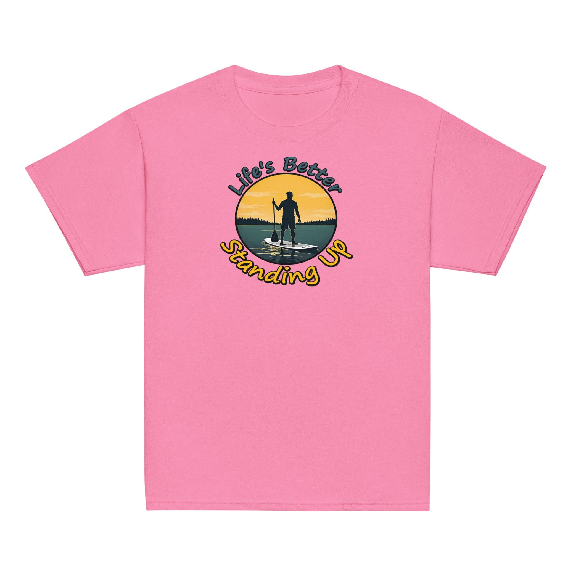 Paddle Boarding "Life's Better Standing Up" Youth Classic Tee - Kid's & Youth Apparel - Discovery Co.