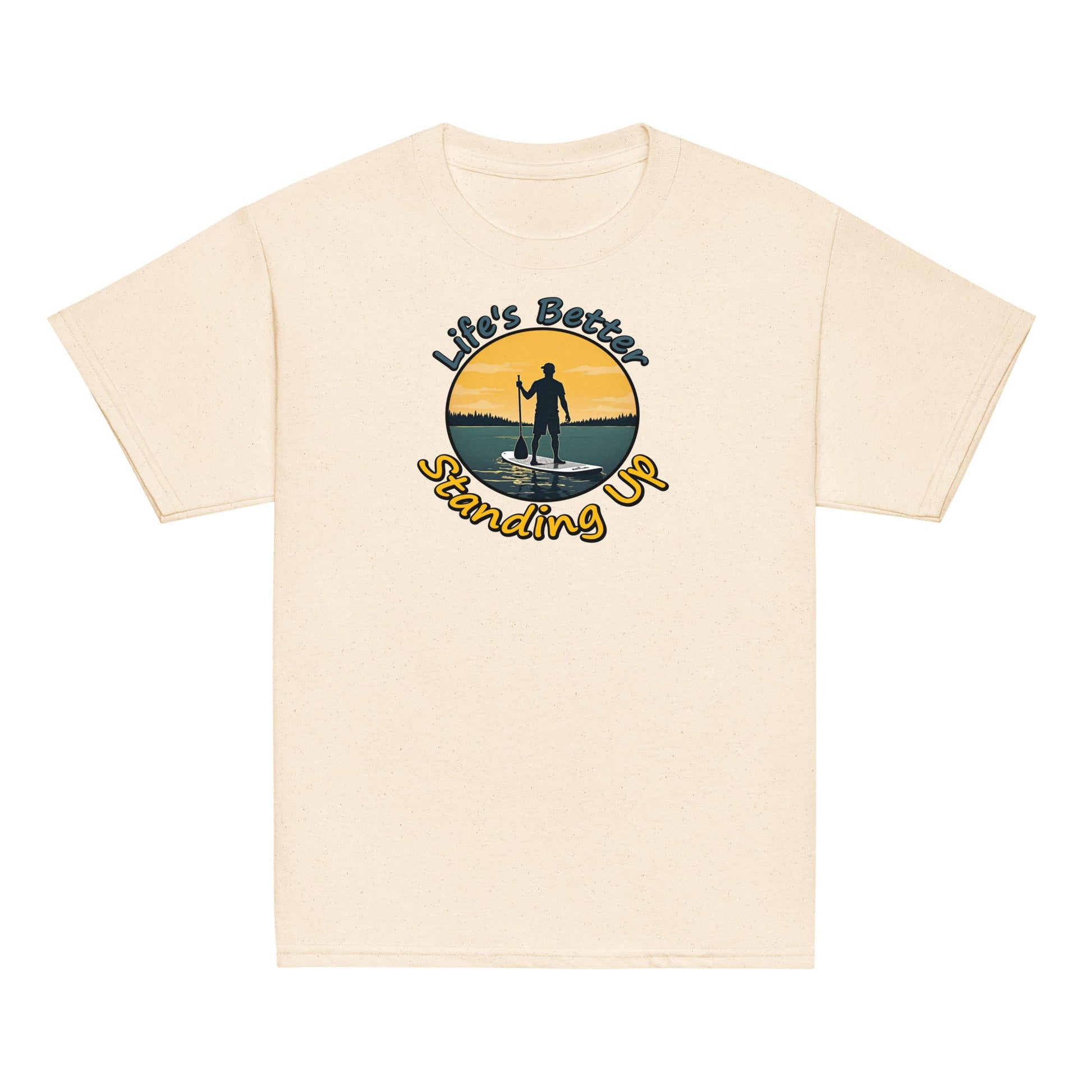Paddle Boarding "Life's Better Standing Up" Youth Classic Tee - Kid's & Youth Apparel - Discovery Co.