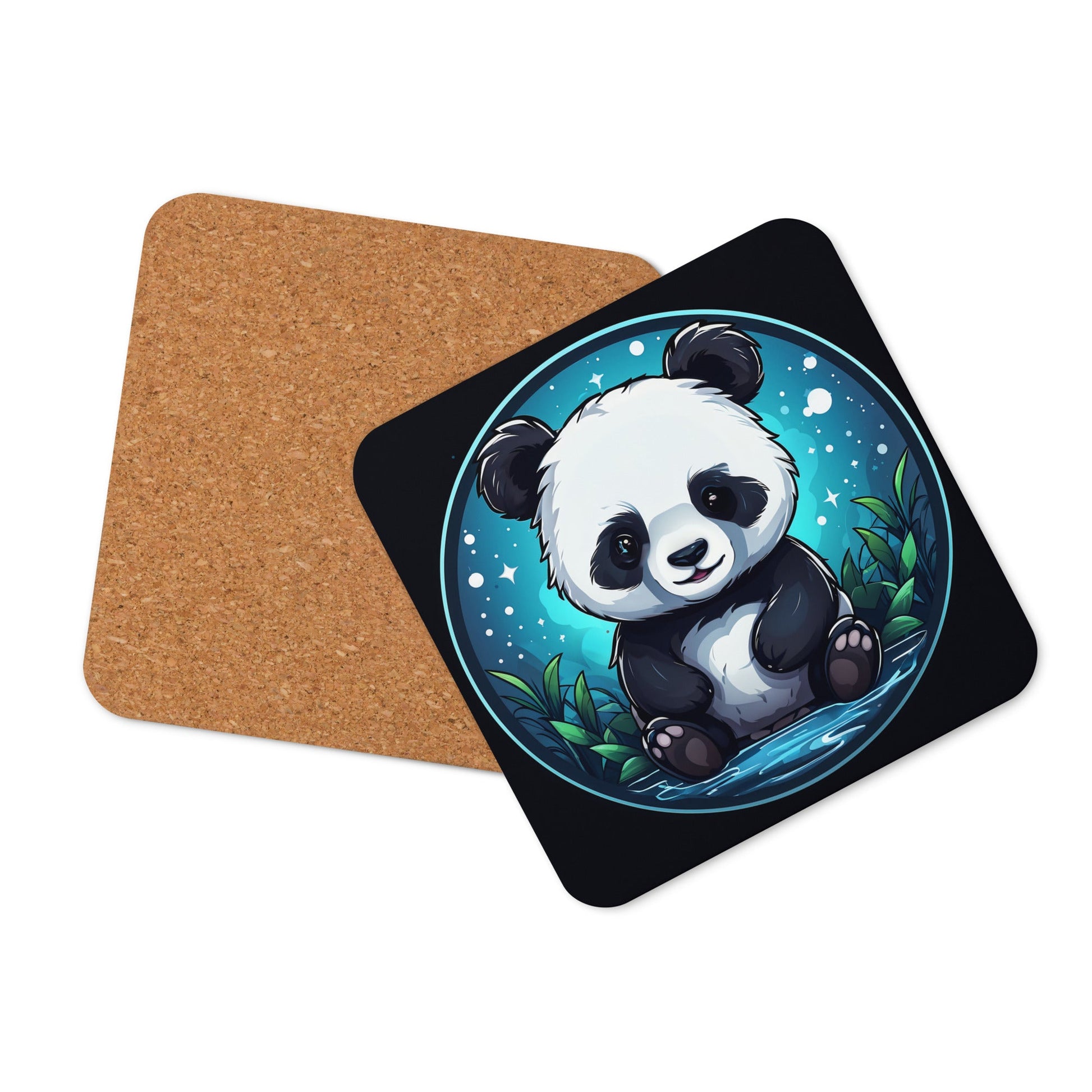 Panda Cork - back Coaster - Coasters - Discovery Co.