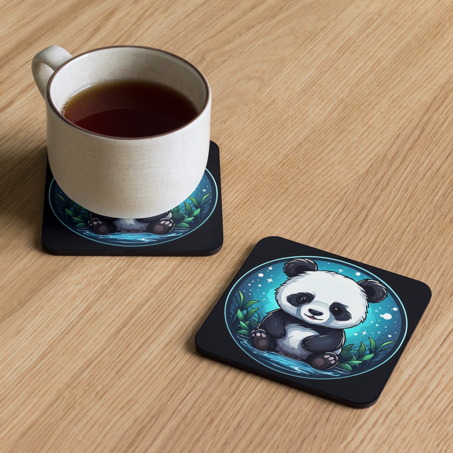 Panda Cork-back Coaster - Coasters - Discovery Co.