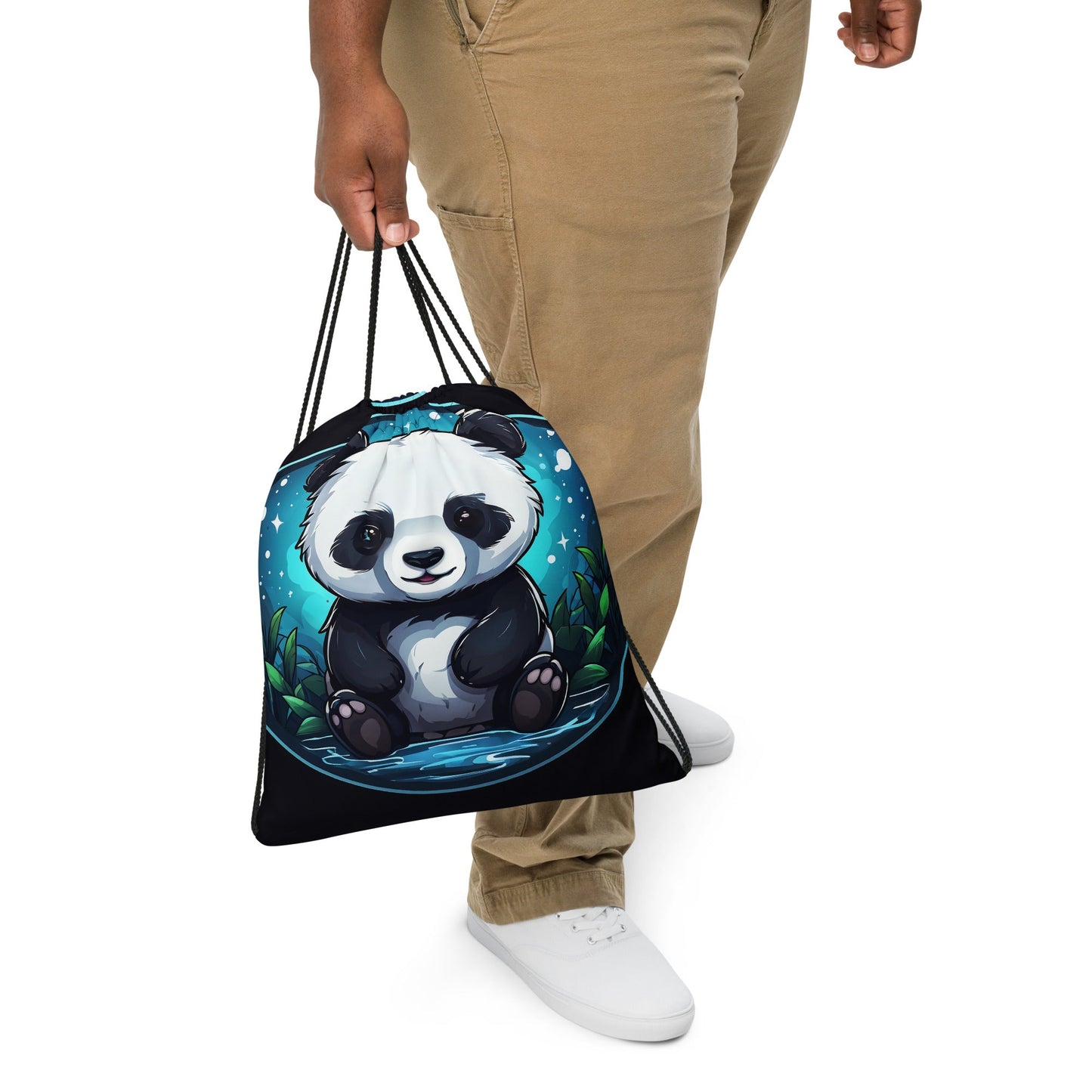 Panda Drawstring Bag - Drawstring Bag - Discovery Co.