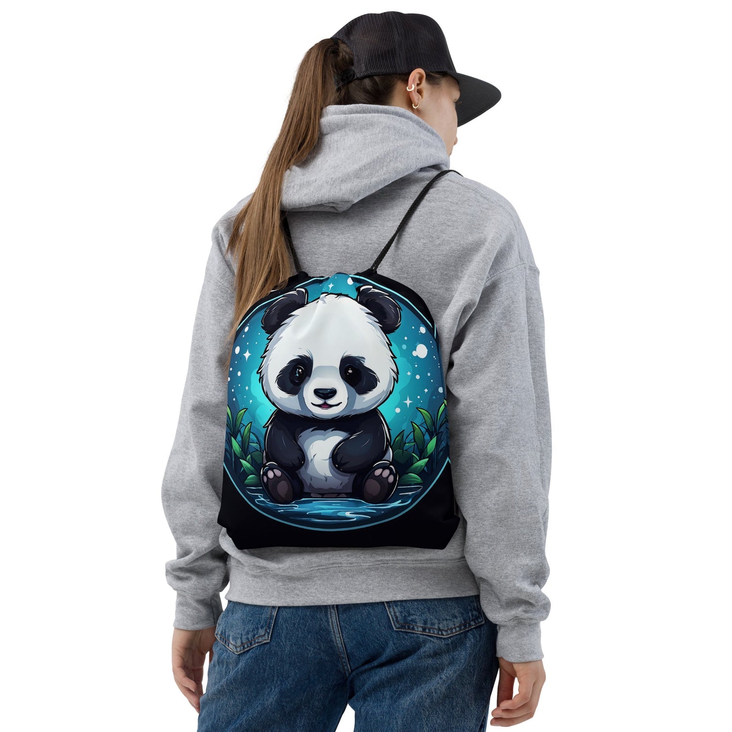 Panda Drawstring Bag - Drawstring Bag - Discovery Co.