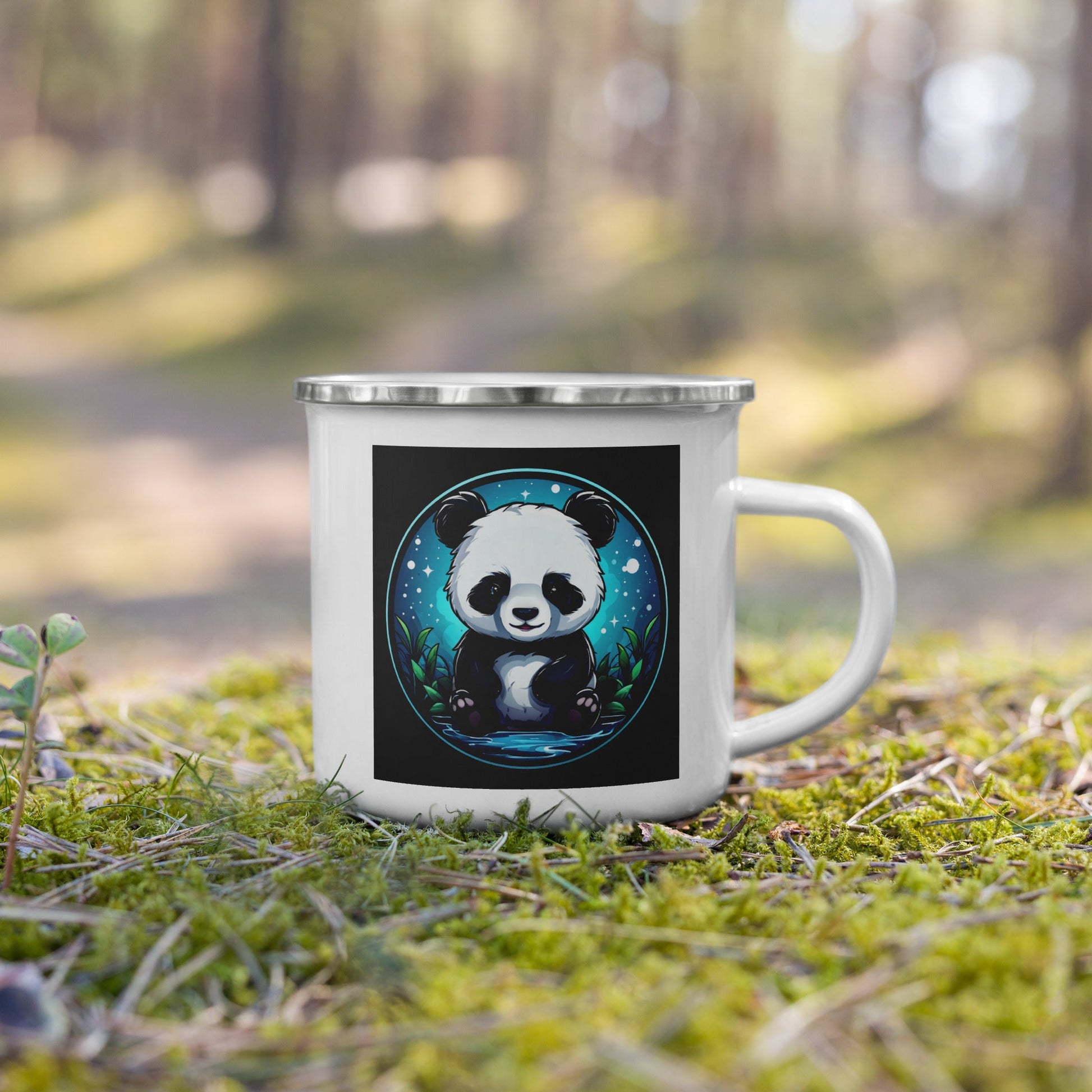 Panda Enamel Mug (12 oz) - Mugs - Discovery Co.