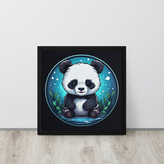 Panda Framed Canvas - Canvas Prints - Discovery Co.