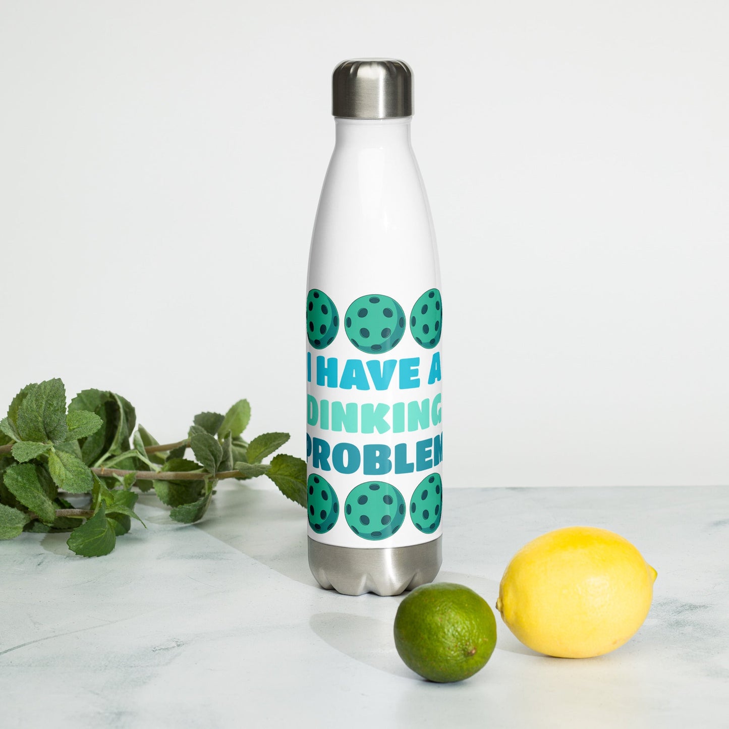 Pickleball "I Have A Dinking Problem" Stainless Steel Water Bottle - Stainless Steel Water Bottle - Discovery Co.