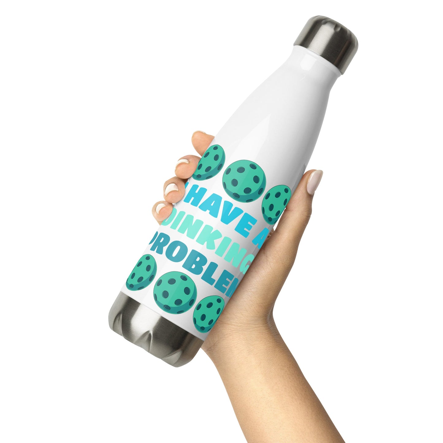 Pickleball "I Have A Dinking Problem" Stainless Steel Water Bottle - Stainless Steel Water Bottle - Discovery Co.