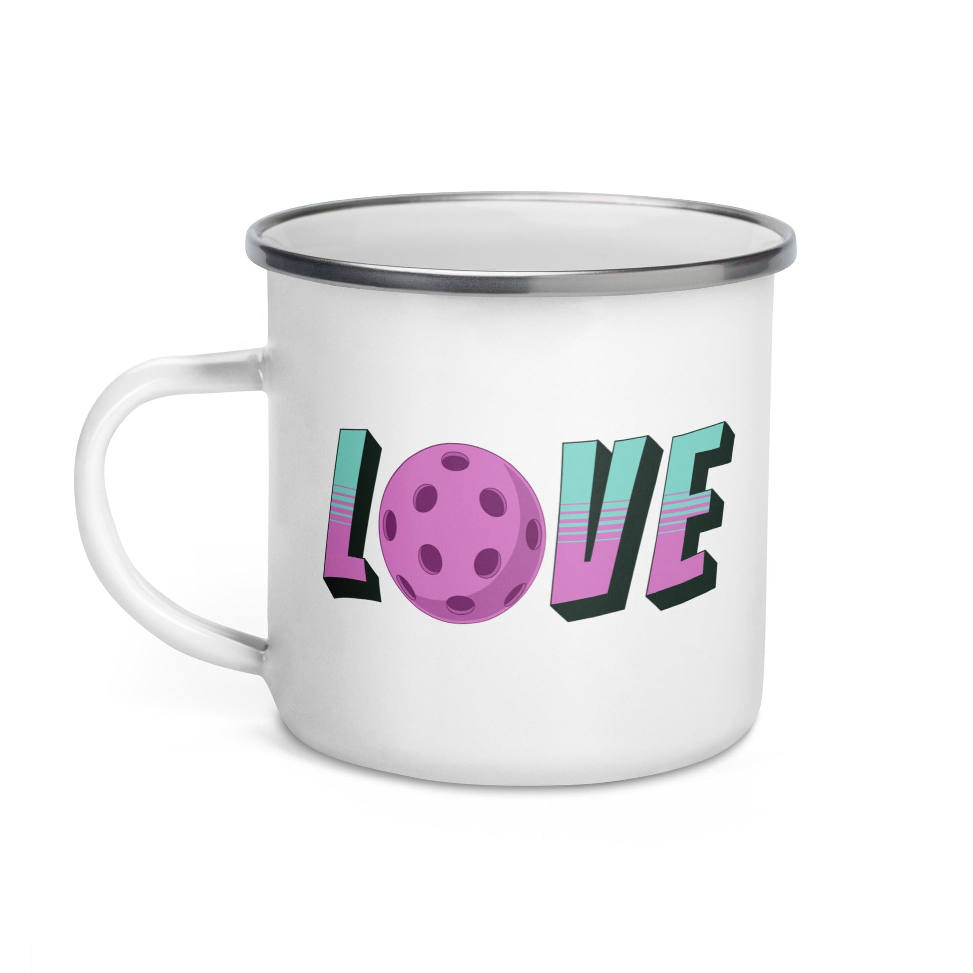 Pickleball Love Enamel Mug - Mugs - Discovery Co.