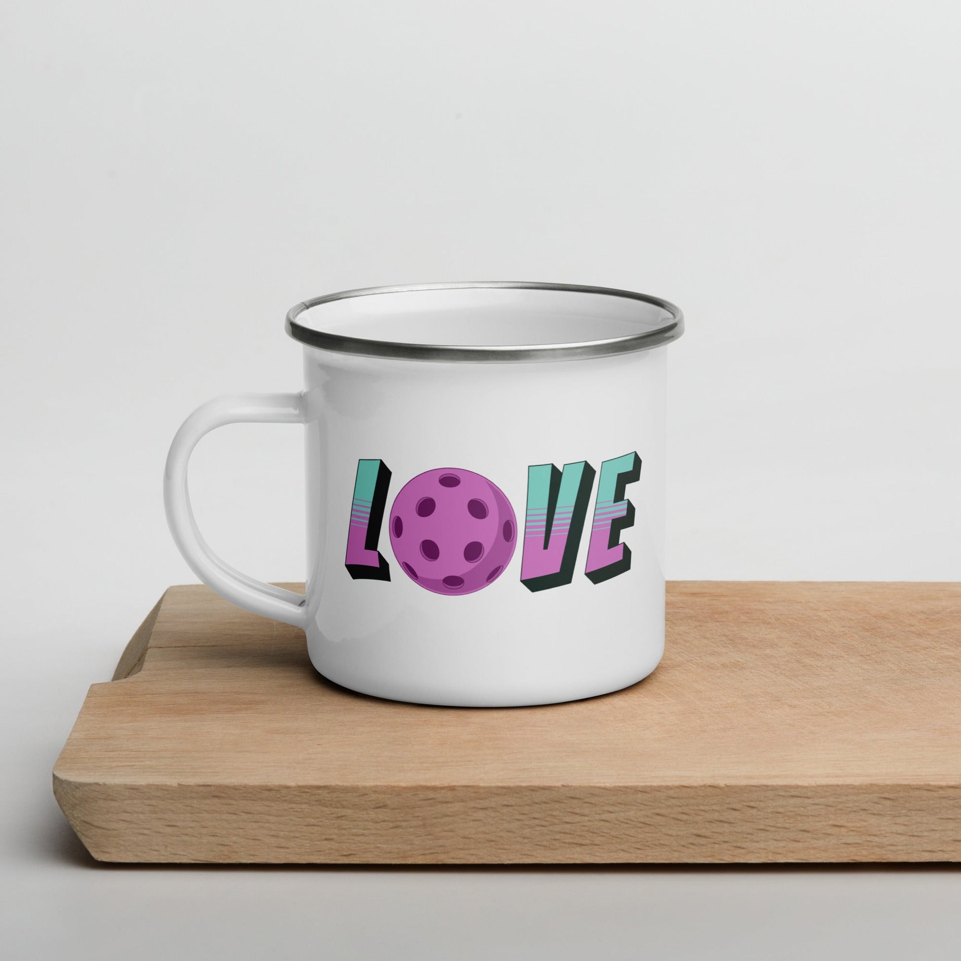 Pickleball Love Enamel Mug - Mugs - Discovery Co.