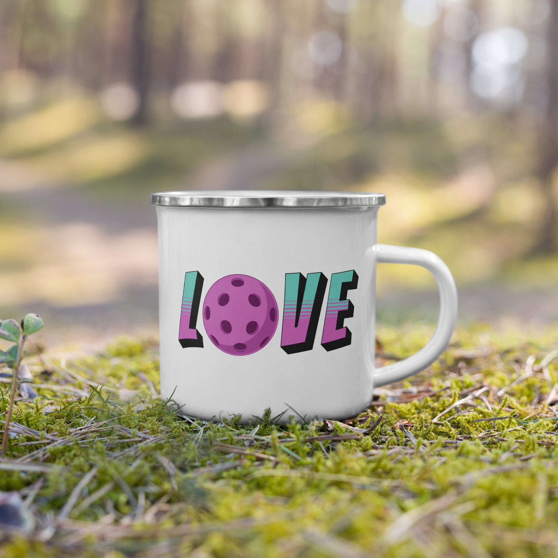 Pickleball Love Enamel Mug - Mugs - Discovery Co.