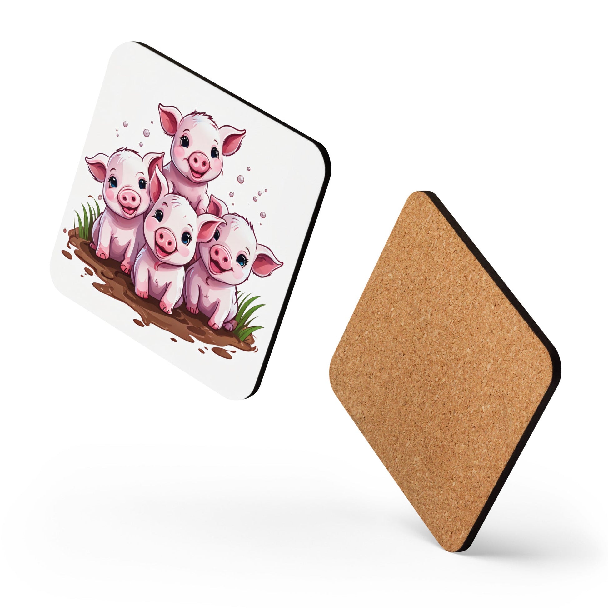 Piglets Cork - back Coaster - Coasters - Discovery Co.