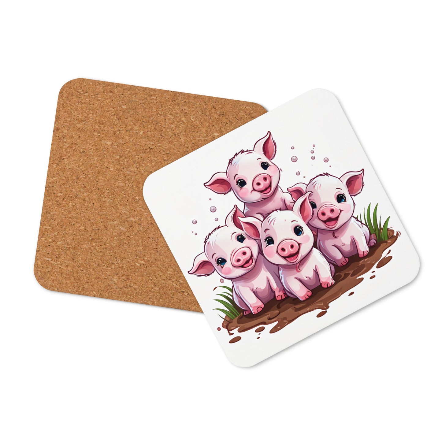 Piglets Cork - back Coaster - Coasters - Discovery Co.