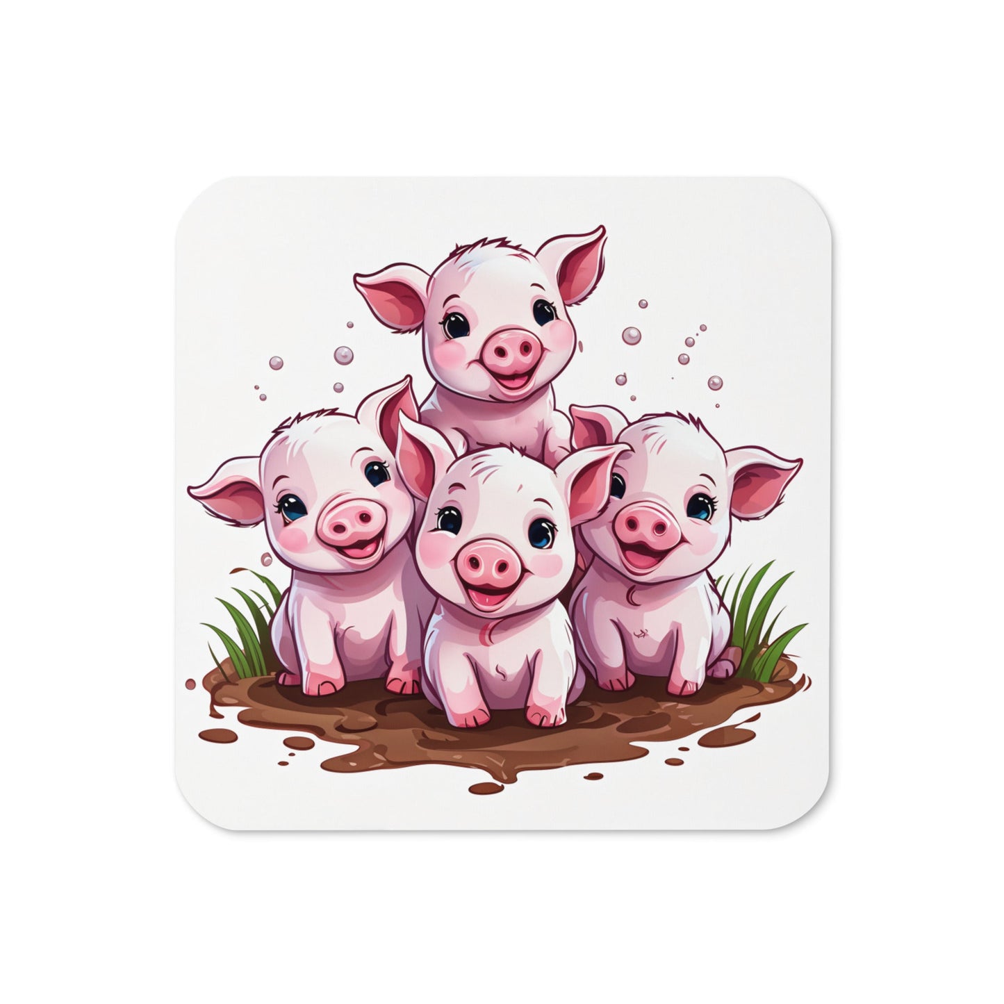 Piglets Cork - back Coaster - Coasters - Discovery Co.