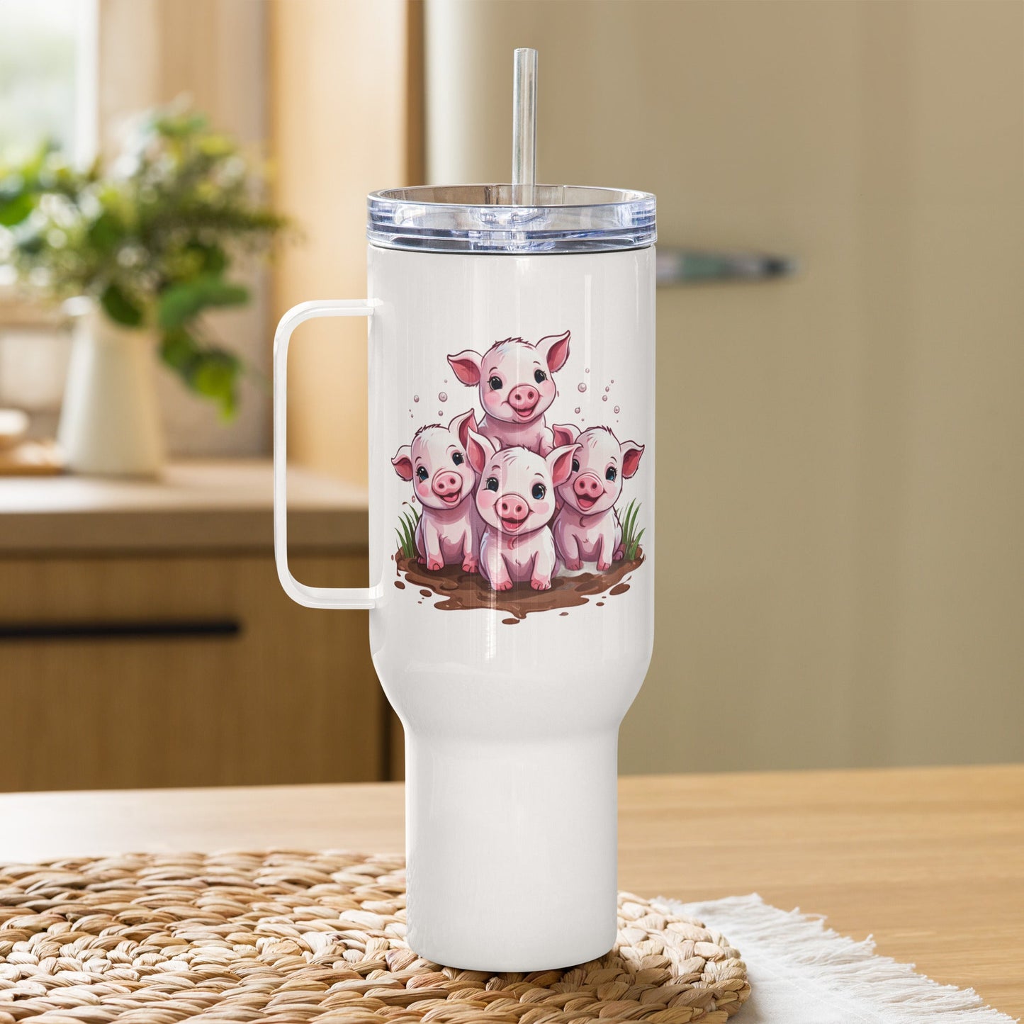 Piglets Stainless Steel Travel Mug (25 oz and 40 oz) - Travel Mug - Discovery Co.