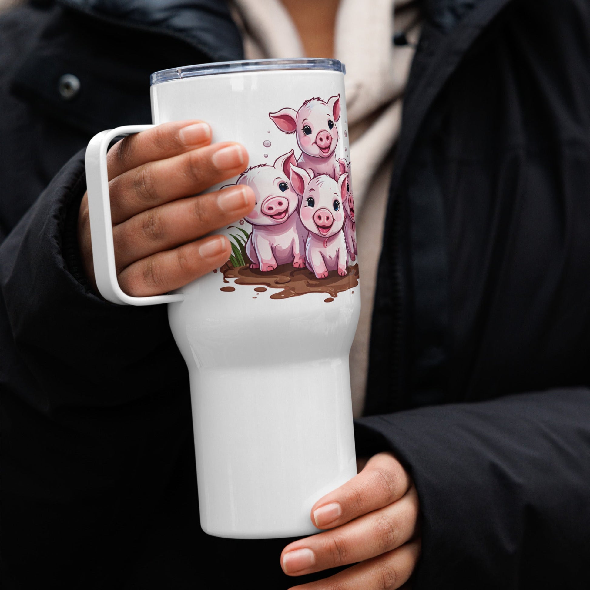 Piglets Stainless Steel Travel Mug (25 oz) - Travel Mug - Discovery Co.