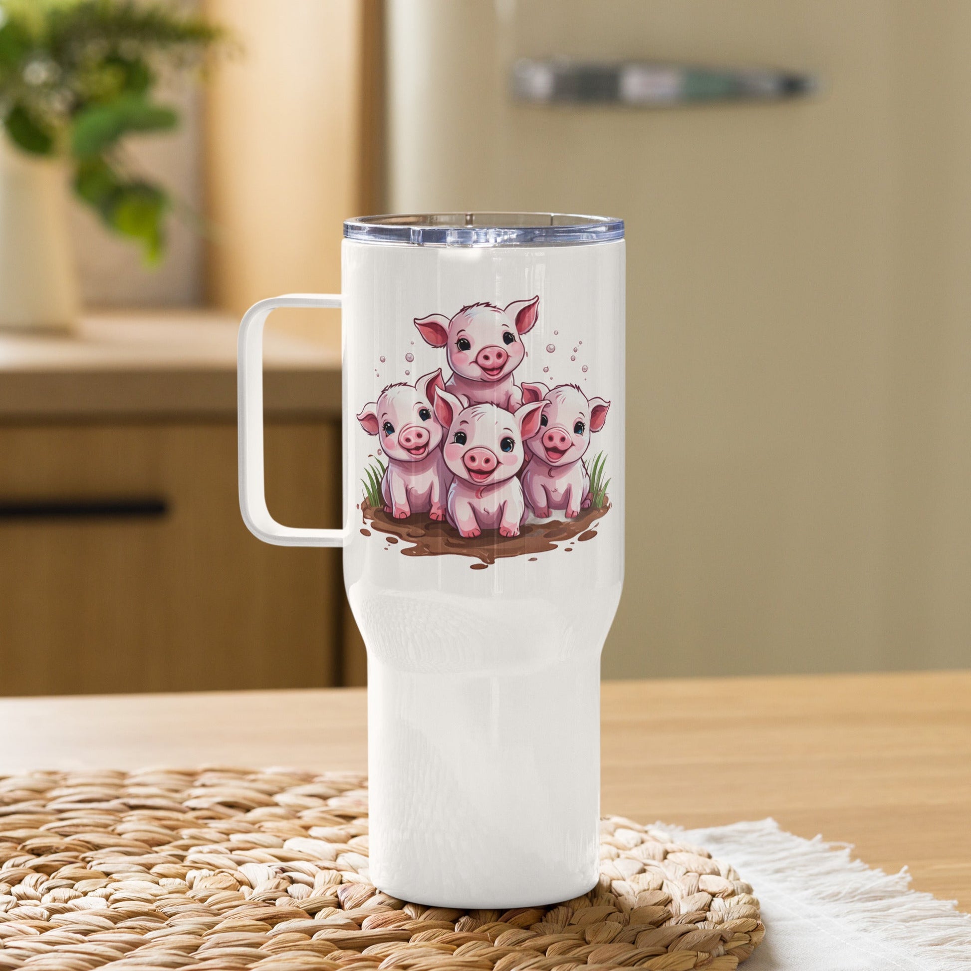 Piglets Stainless Steel Travel Mug (25 oz) - Travel Mug - Discovery Co.