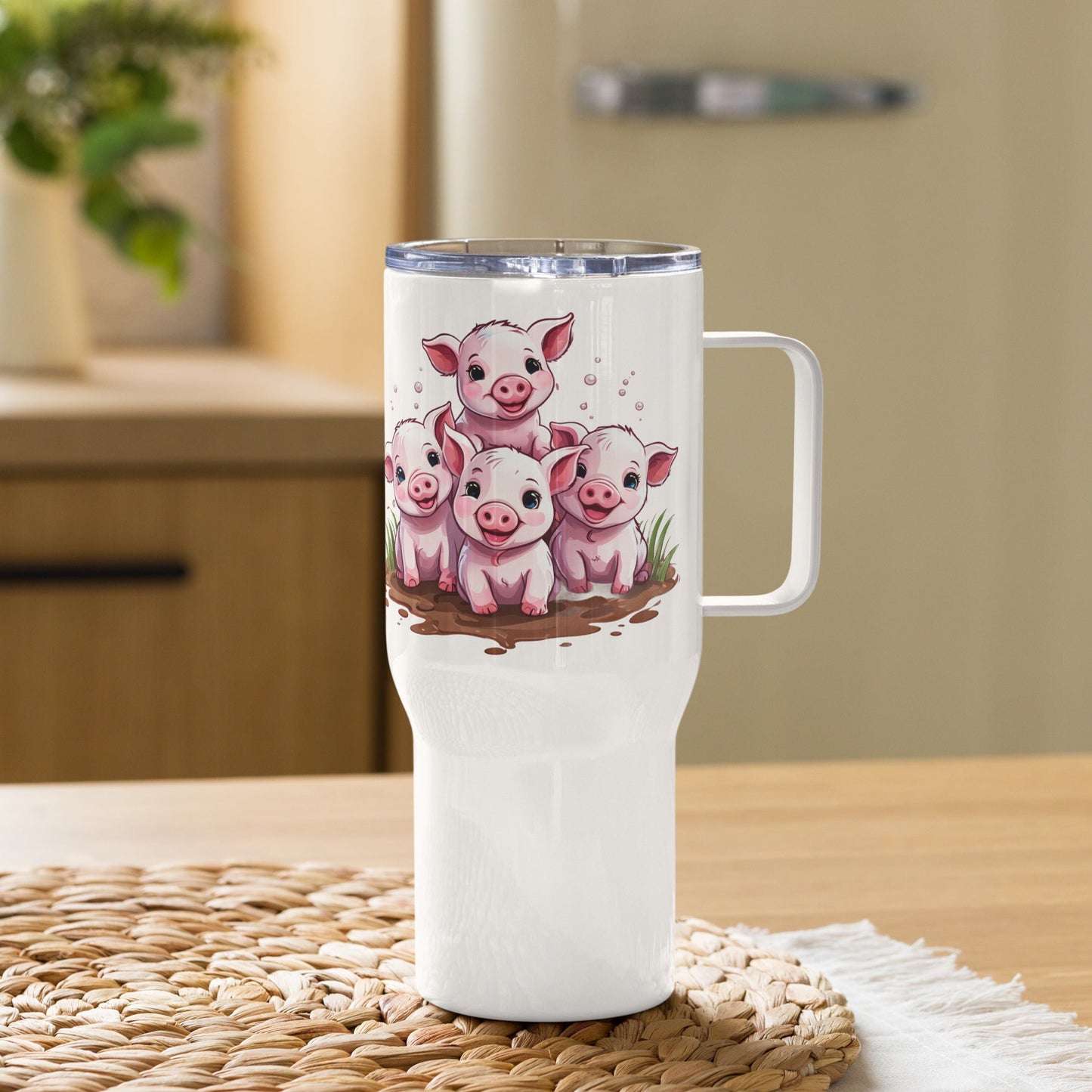 Piglets Stainless Steel Travel Mug (25 oz) - Travel Mug - Discovery Co.