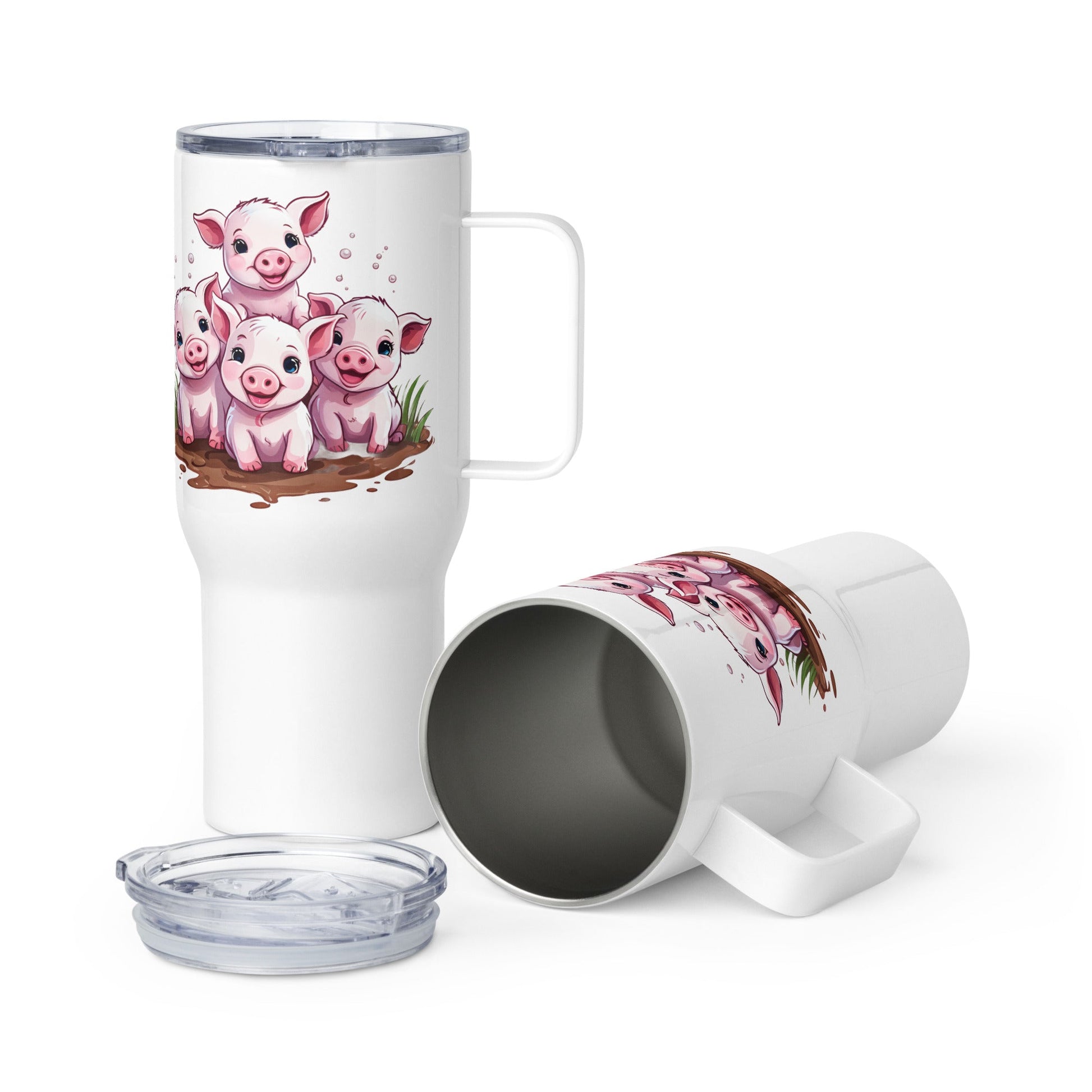 Piglets Stainless Steel Travel Mug (25 oz) - Travel Mug - Discovery Co.