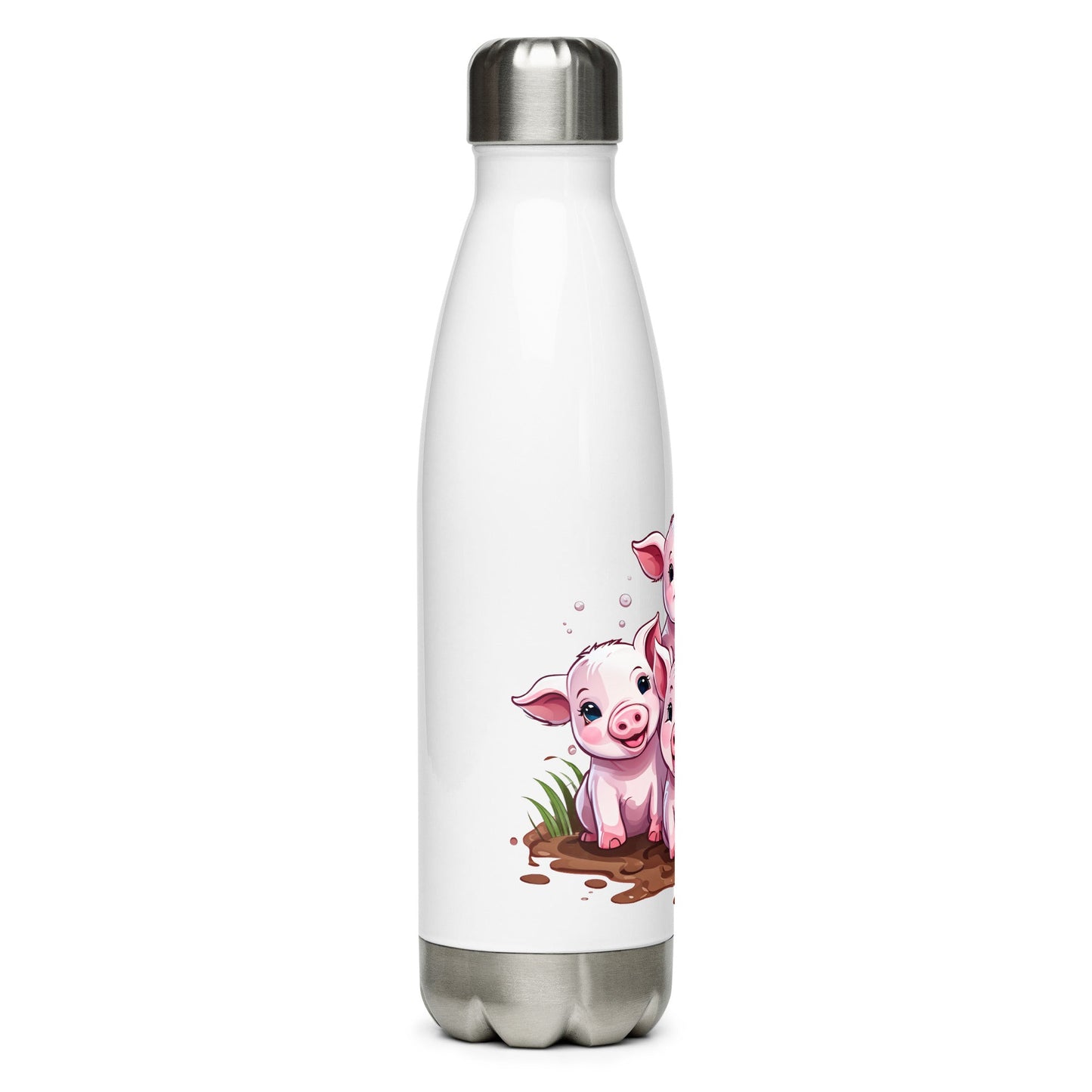 Piglets Stainless Steel Water Bottle - Stainless Steel Water Bottle - Discovery Co.