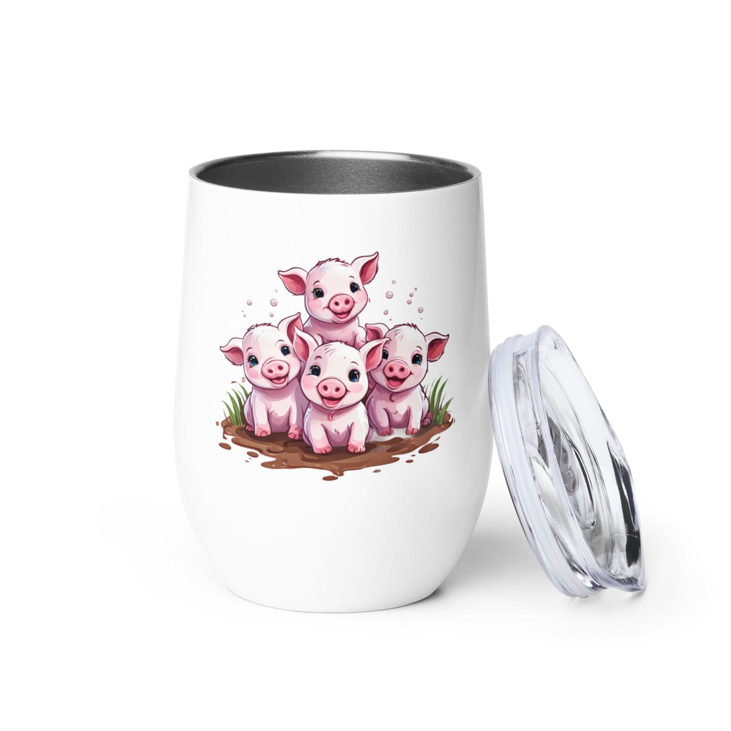 Piglets Stainless Steel Wine Tumbler - Tumblers - Discovery Co.