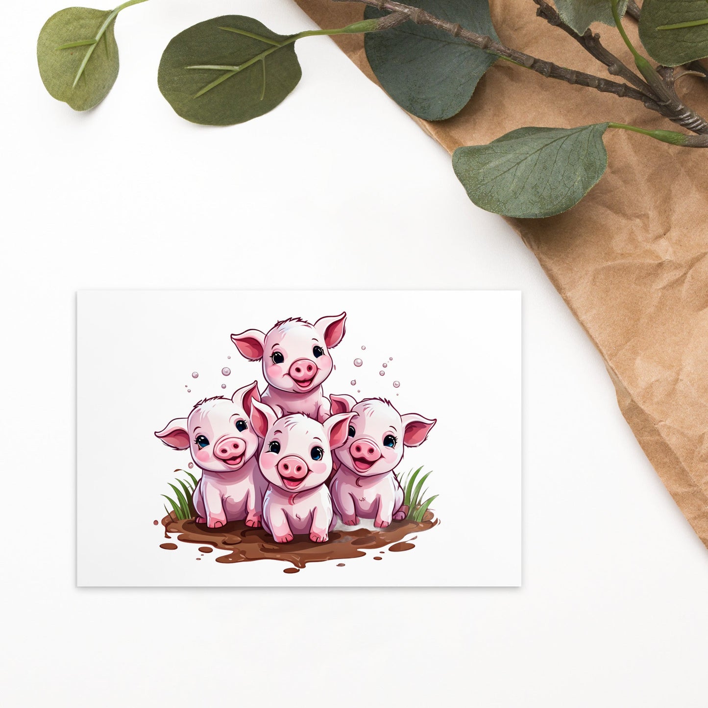 Piglets Standard Postcard - Post Cards - Discovery Co.