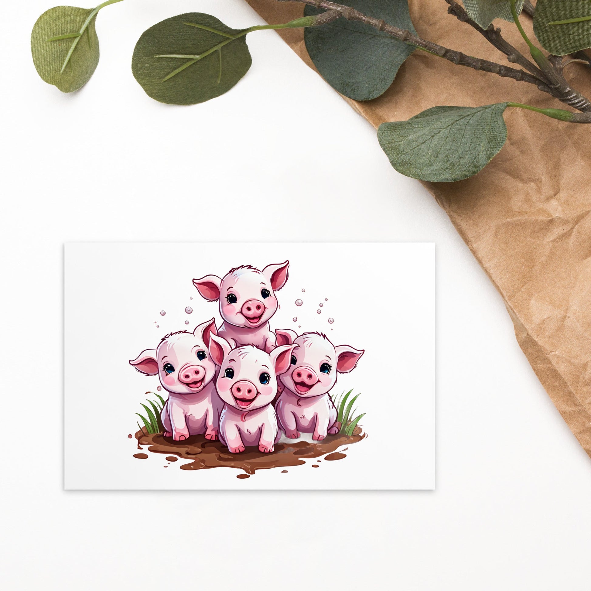 Piglets Standard Postcard - Post Cards - Discovery Co.