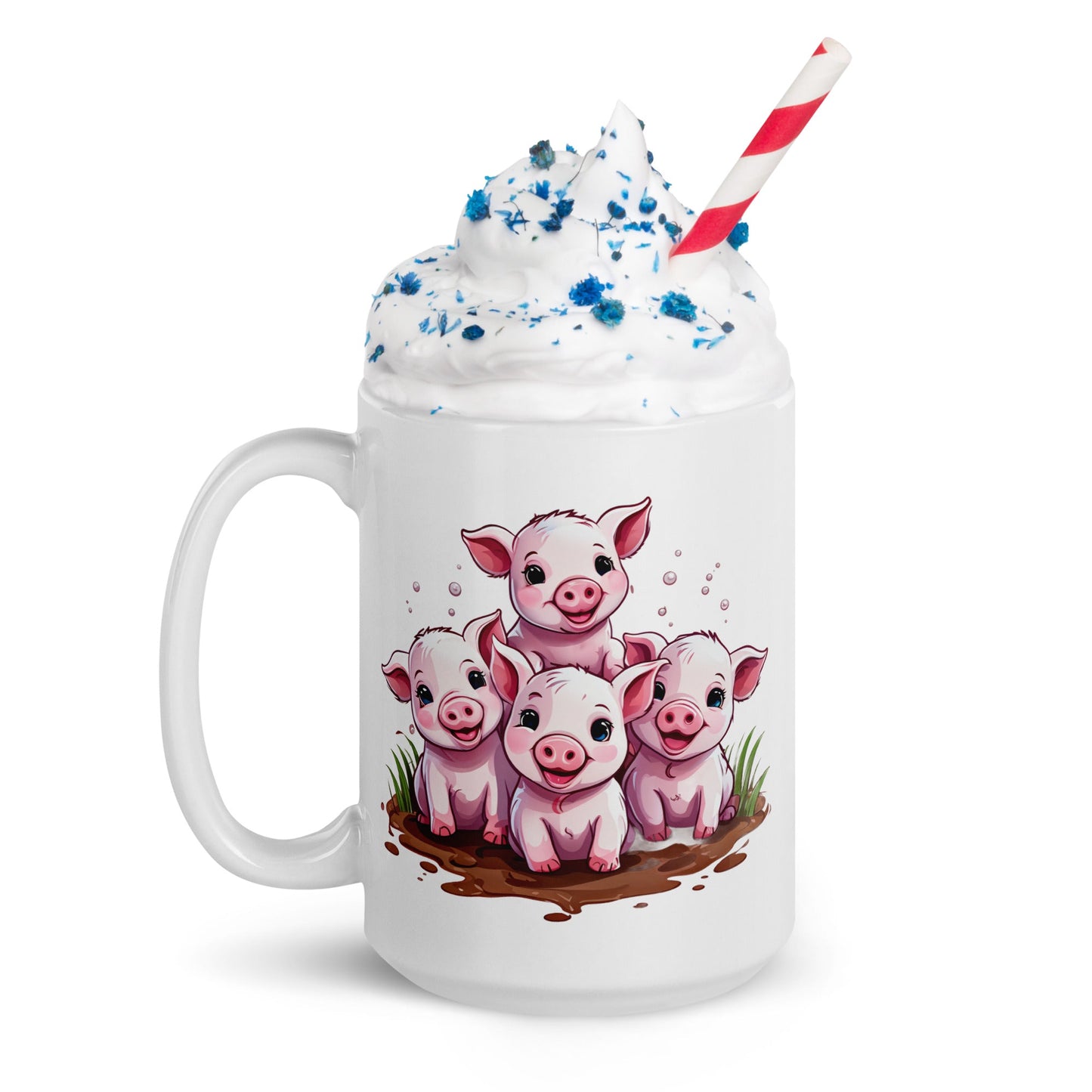 Piglets White Glossy Mug (11 oz, 15 oz, 20 oz) - Mugs - Discovery Co.