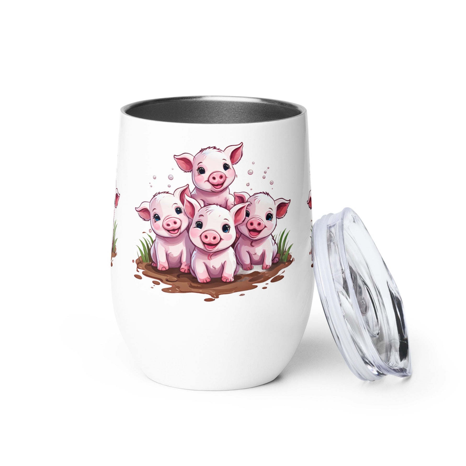 Piglets Wine Tumbler - Tumblers - Discovery Co.