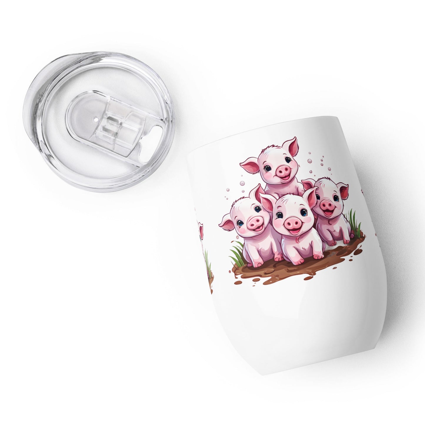 Piglets Wine Tumbler - Tumblers - Discovery Co.