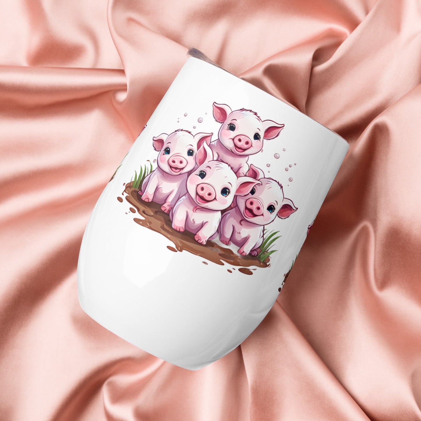 Piglets Wine Tumbler - Tumblers - Discovery Co.