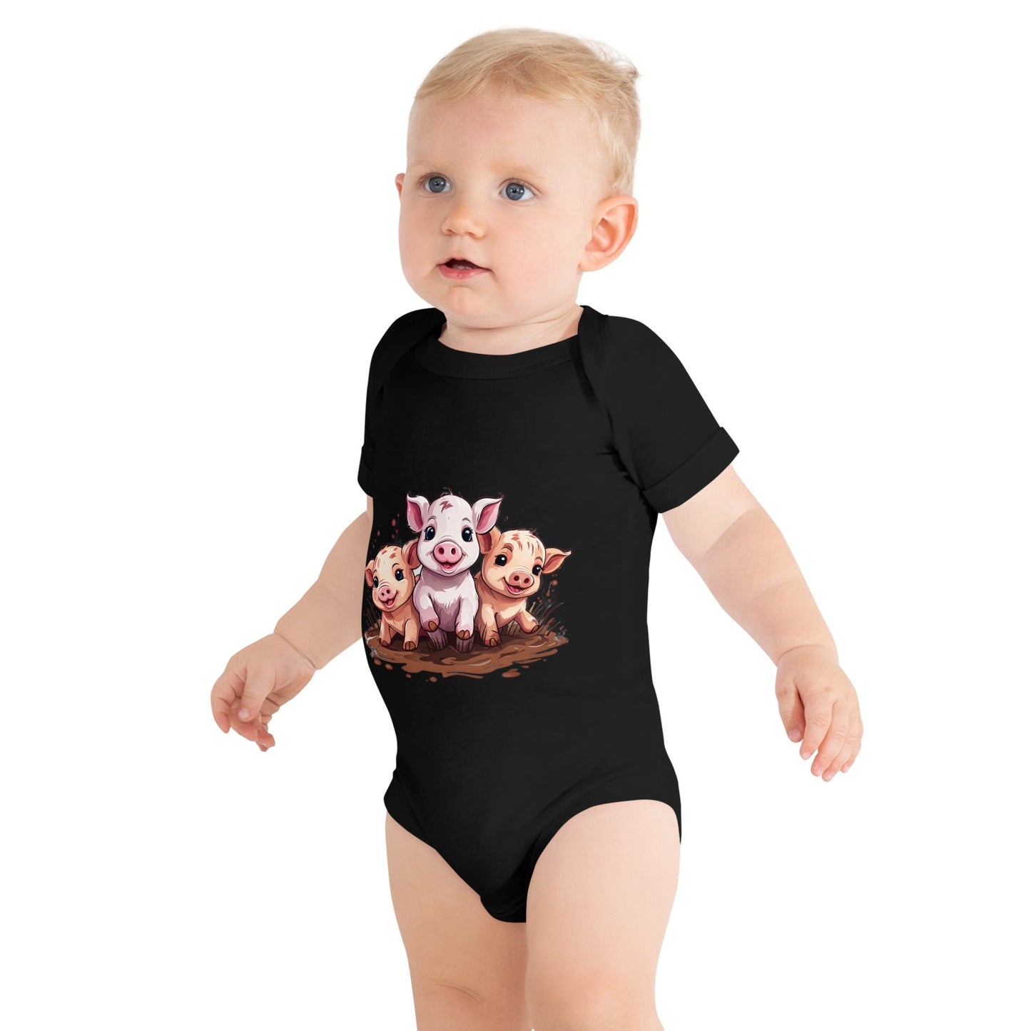 Pigs Baby Short Sleeve One Piece - Baby & Toddler Apparel - Discovery Co.